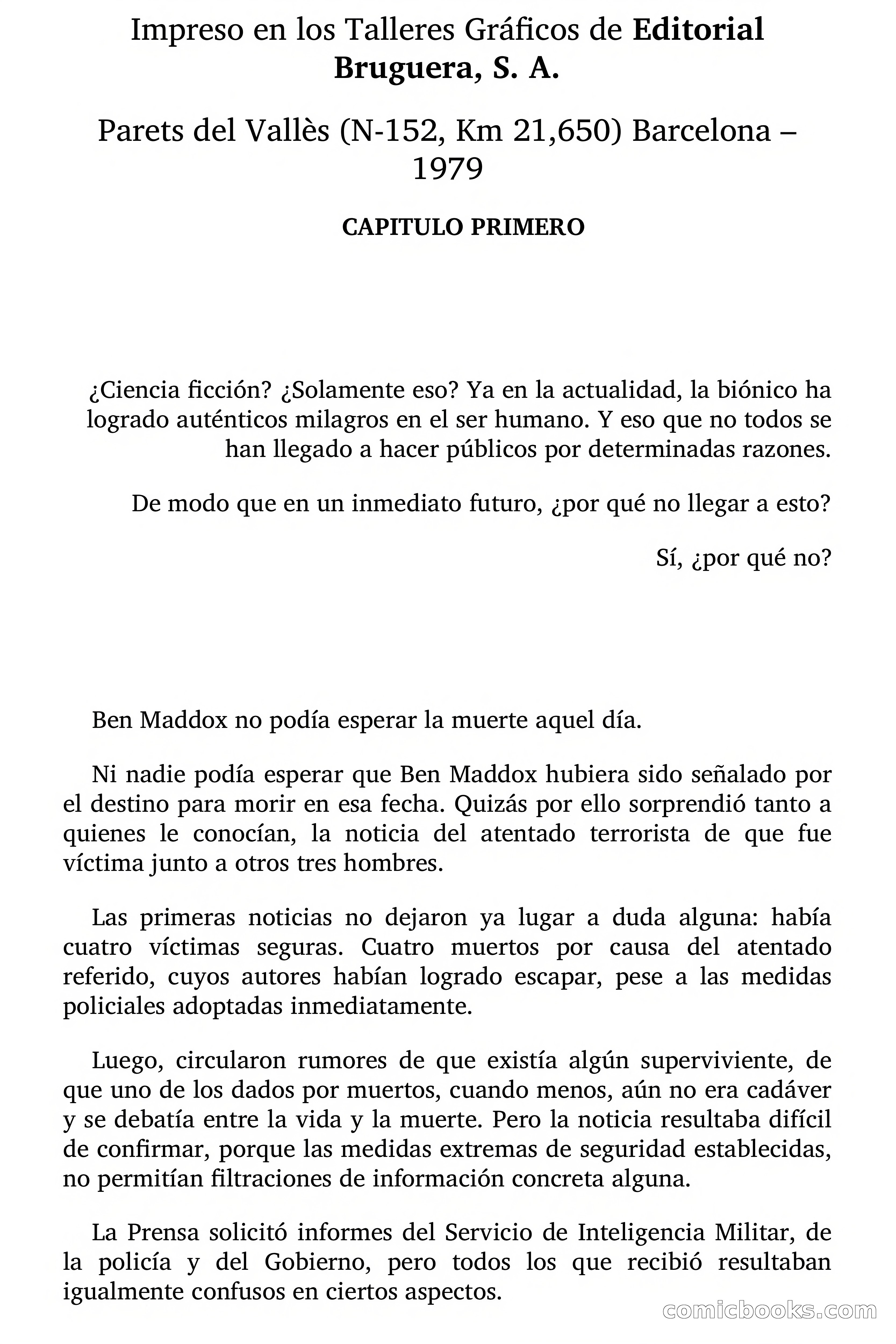 El Hombre Biónico — page 9 of 87