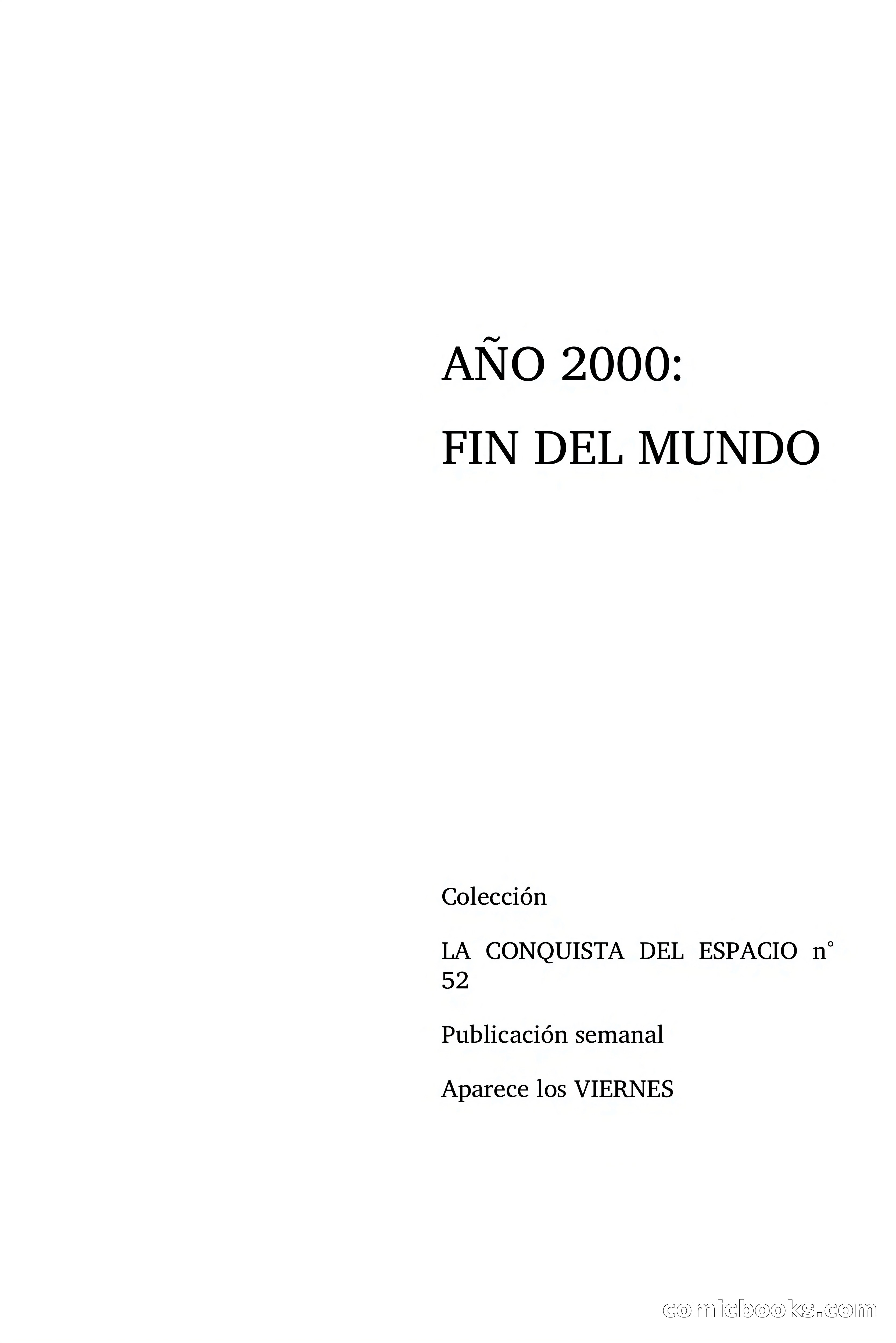 Año 2000: Fin del Mundos — page 4 of 116