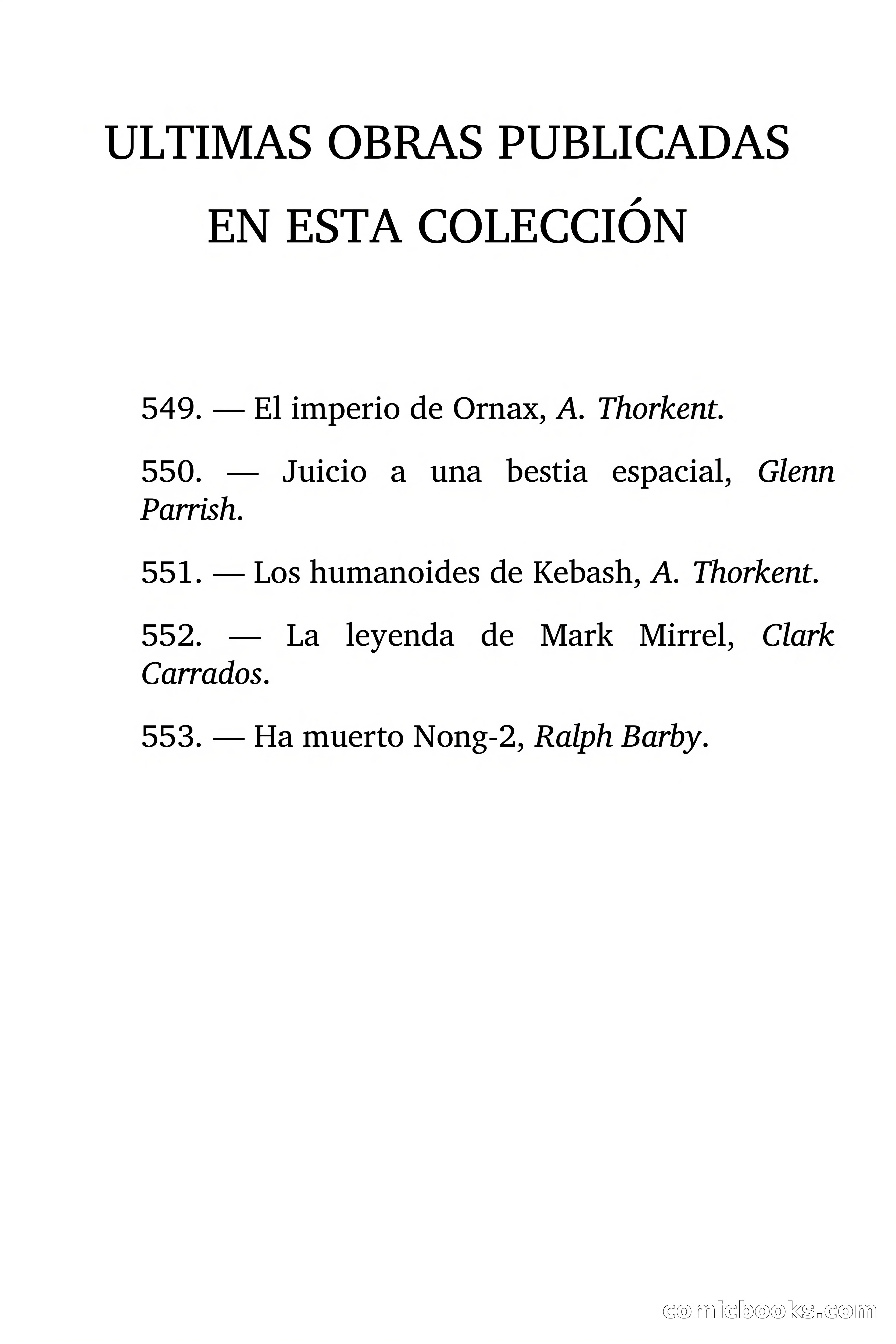 Los Planetoides de Kabarga — page 4 of 90