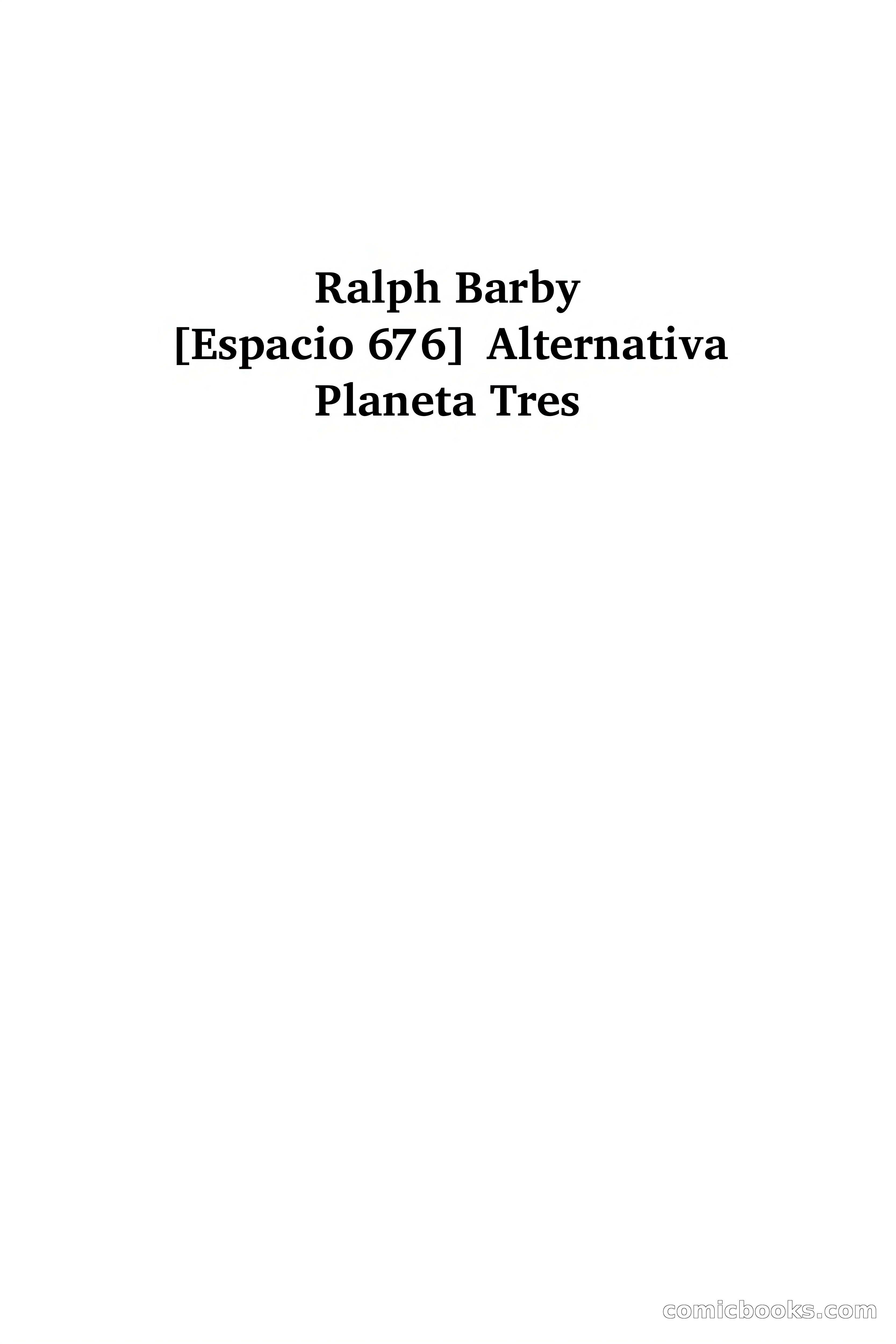 Alternativa Planeta Tres — page 3 of 81