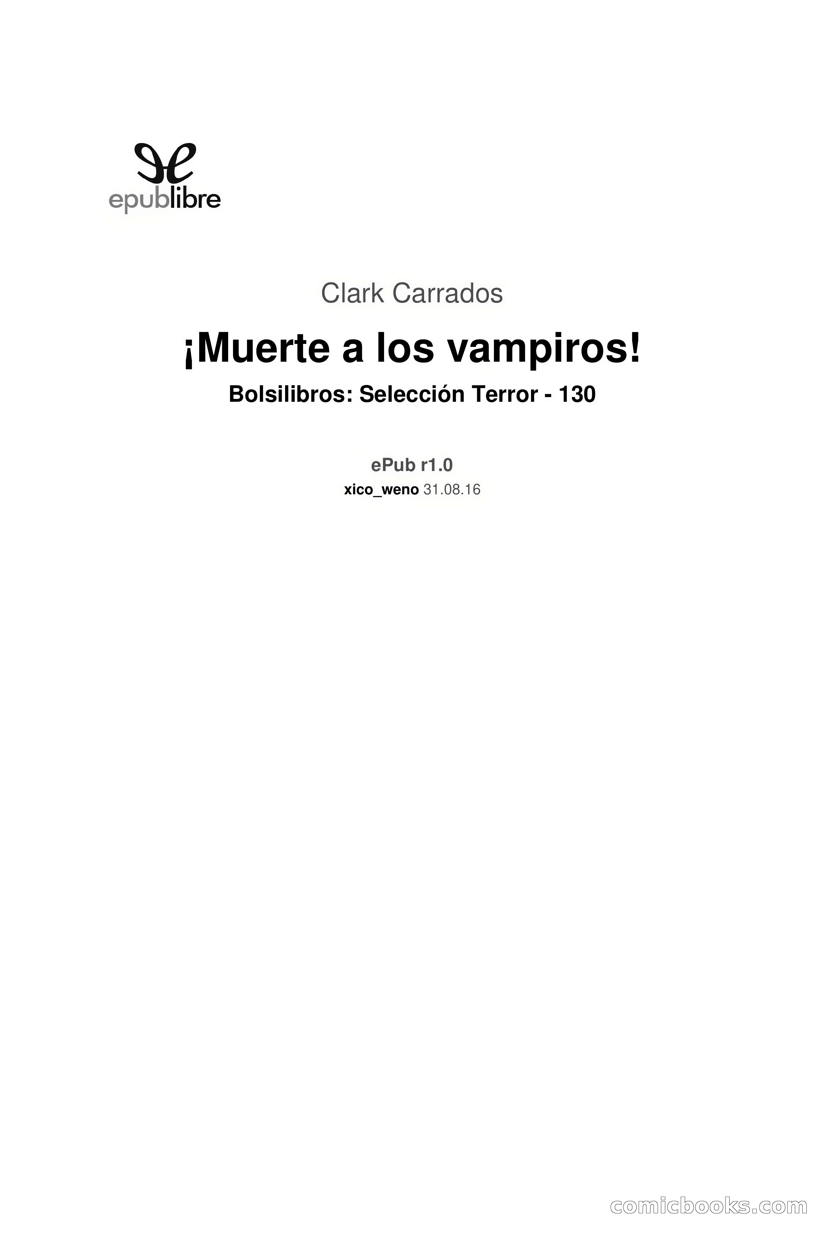 ¡Muerte a los vampiros! (Death to the Vampires!) — page 3 of 92