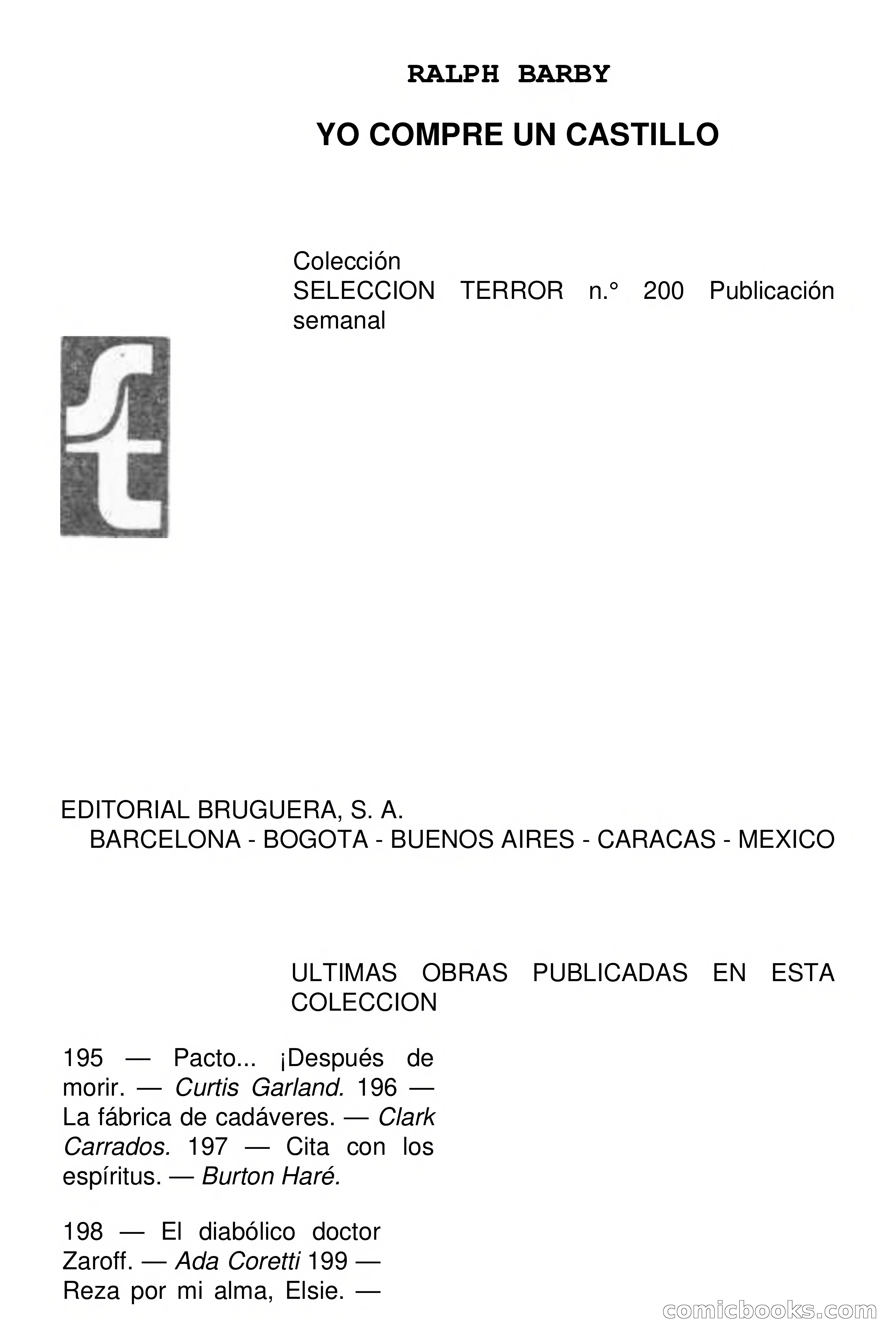 Selección Terror: Yo compré un castillo — page 3 of 116