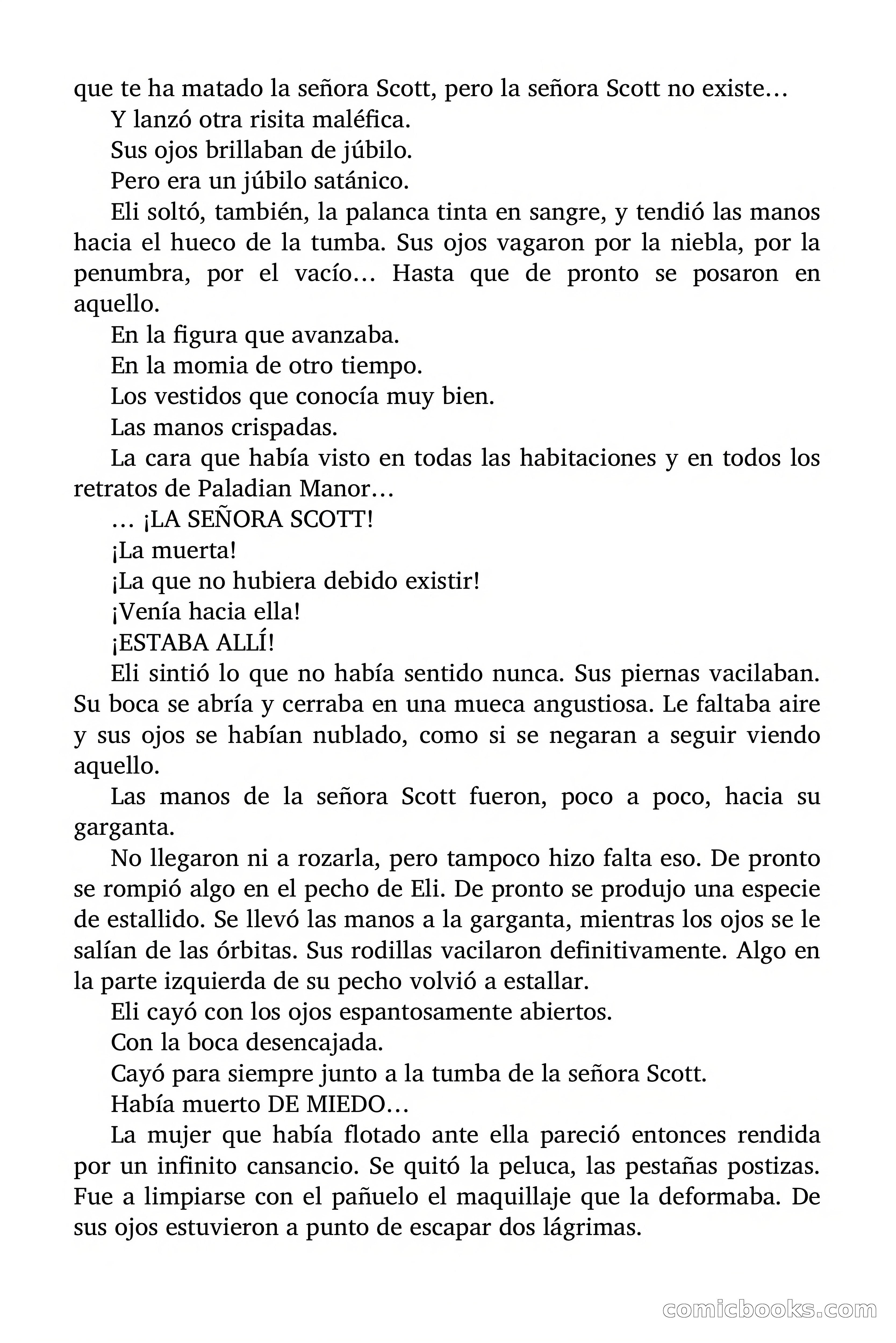 Selección Terror: La tumba de la señora Scott — page 84 of 85