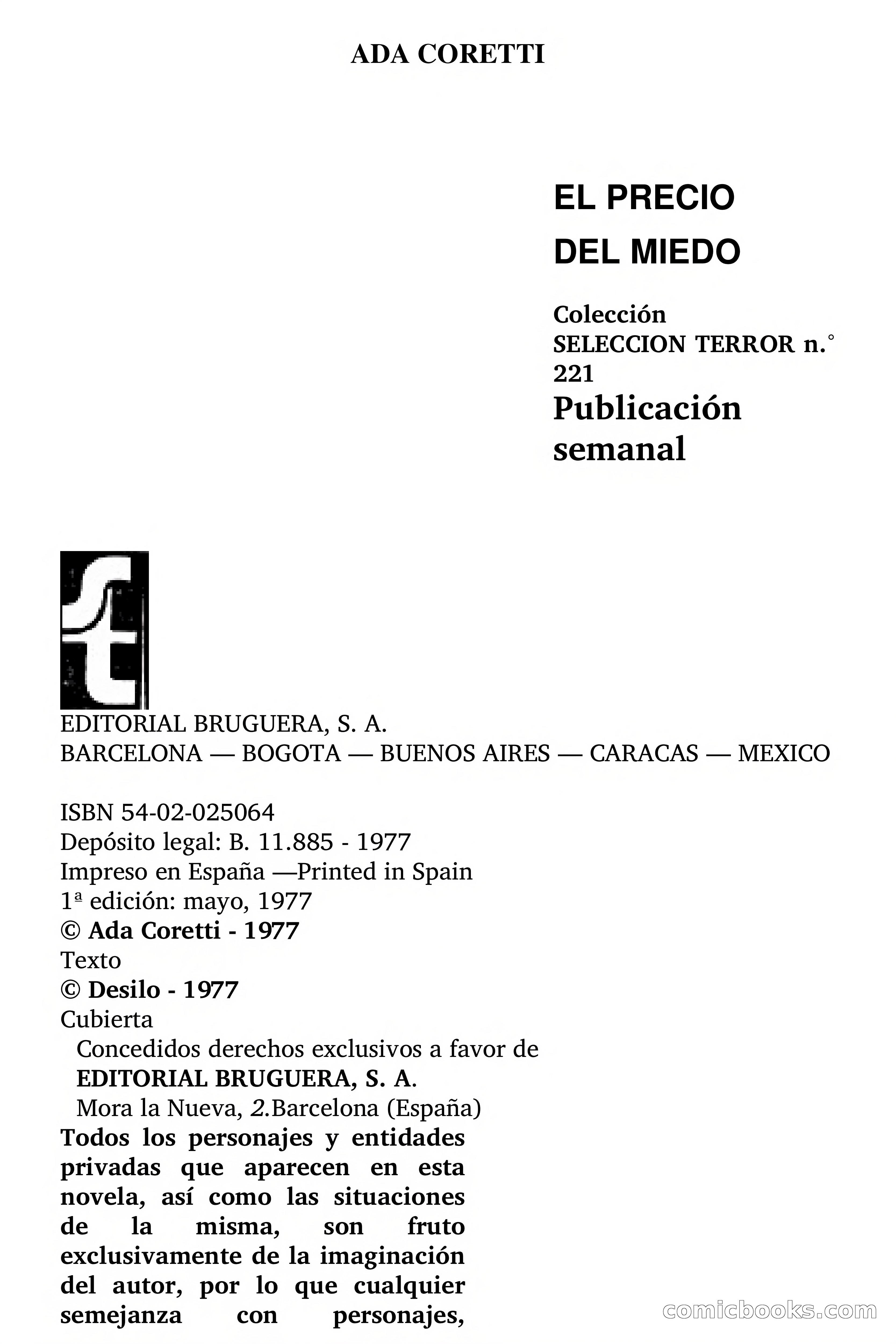 Selección Terror: El precio del miedo — page 5 of 75