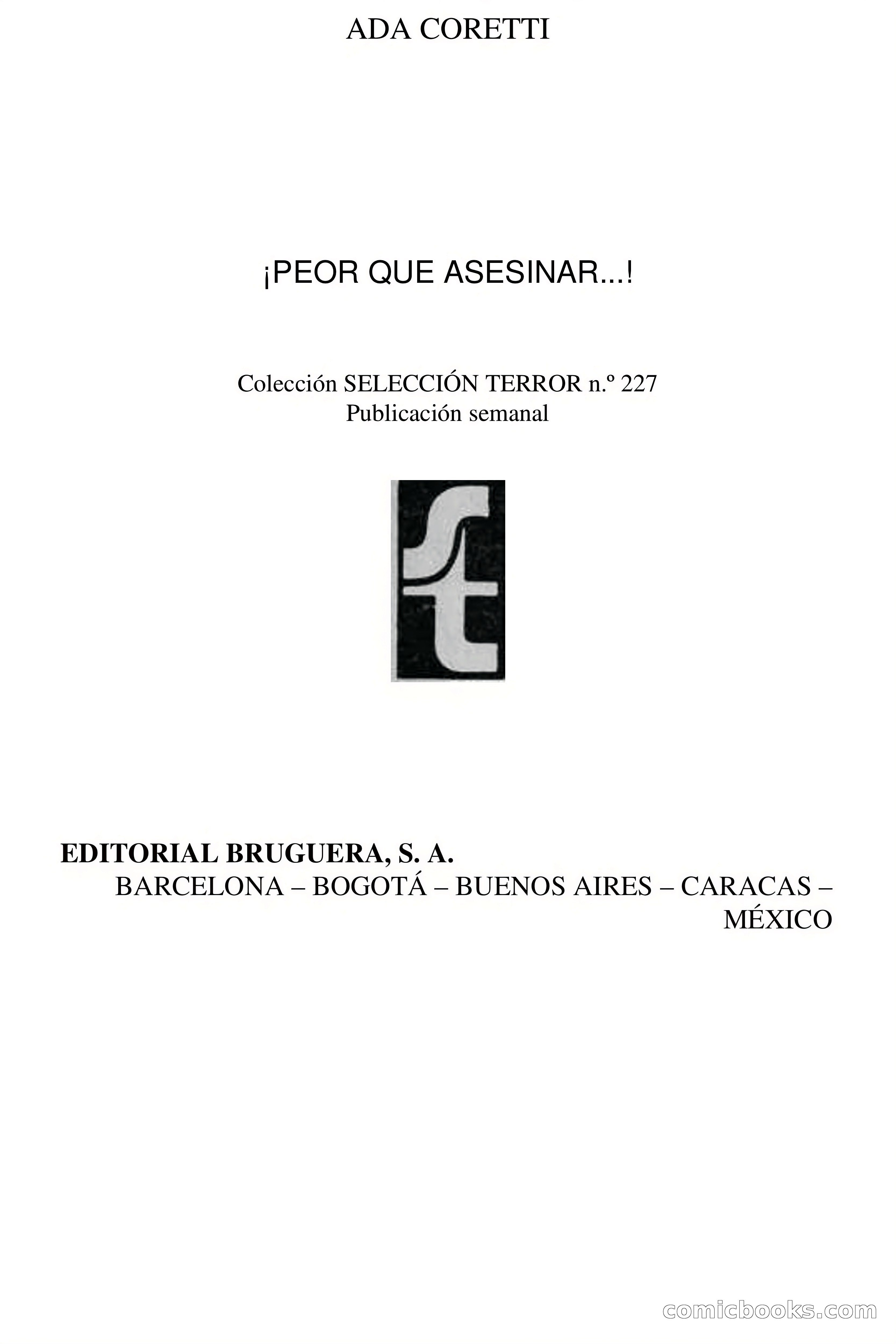 Selección Terror: ¡Peor que asesinar…! — page 4 of 60