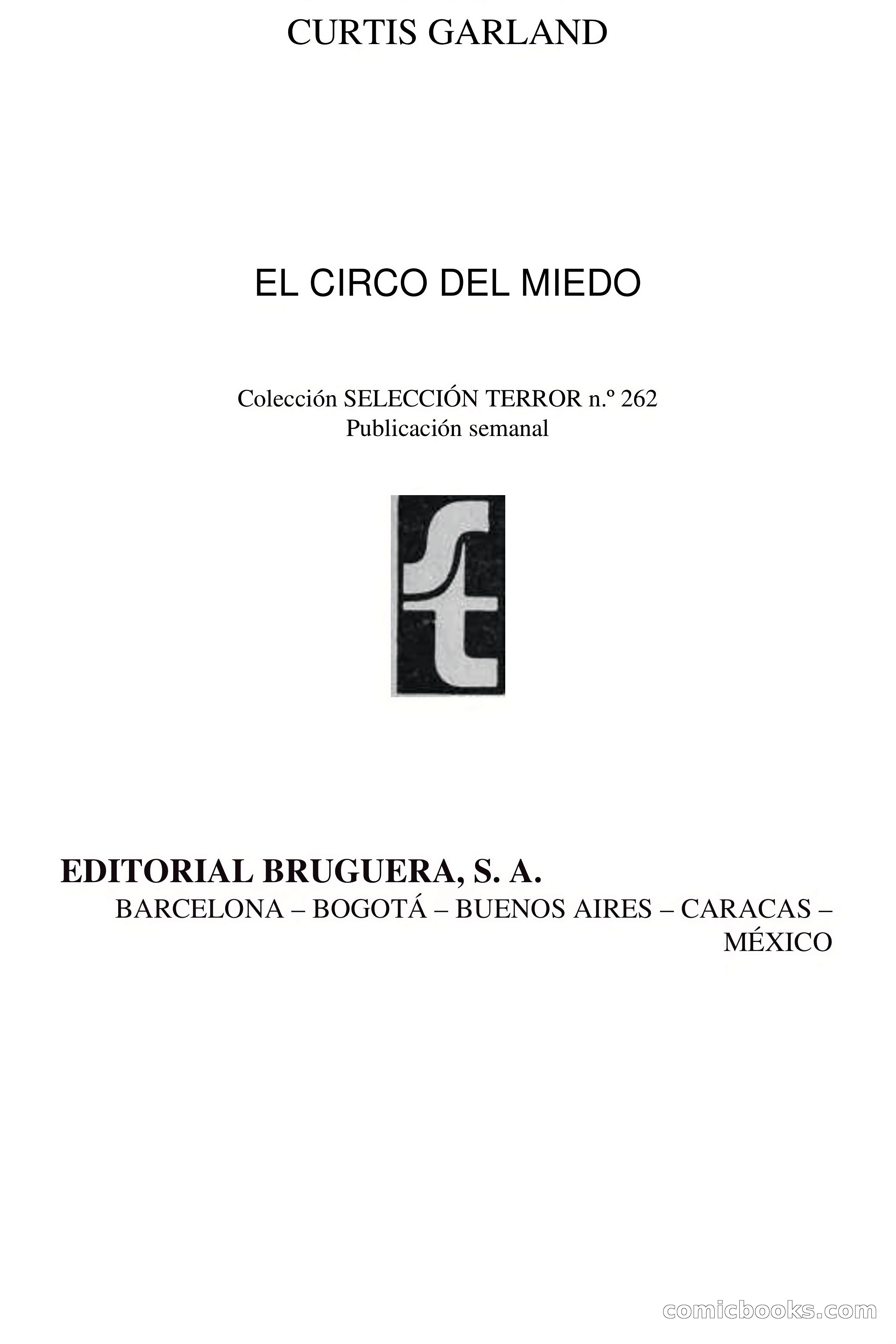 El circo del miedo (The Circus of Fear) — page 4 of 71
