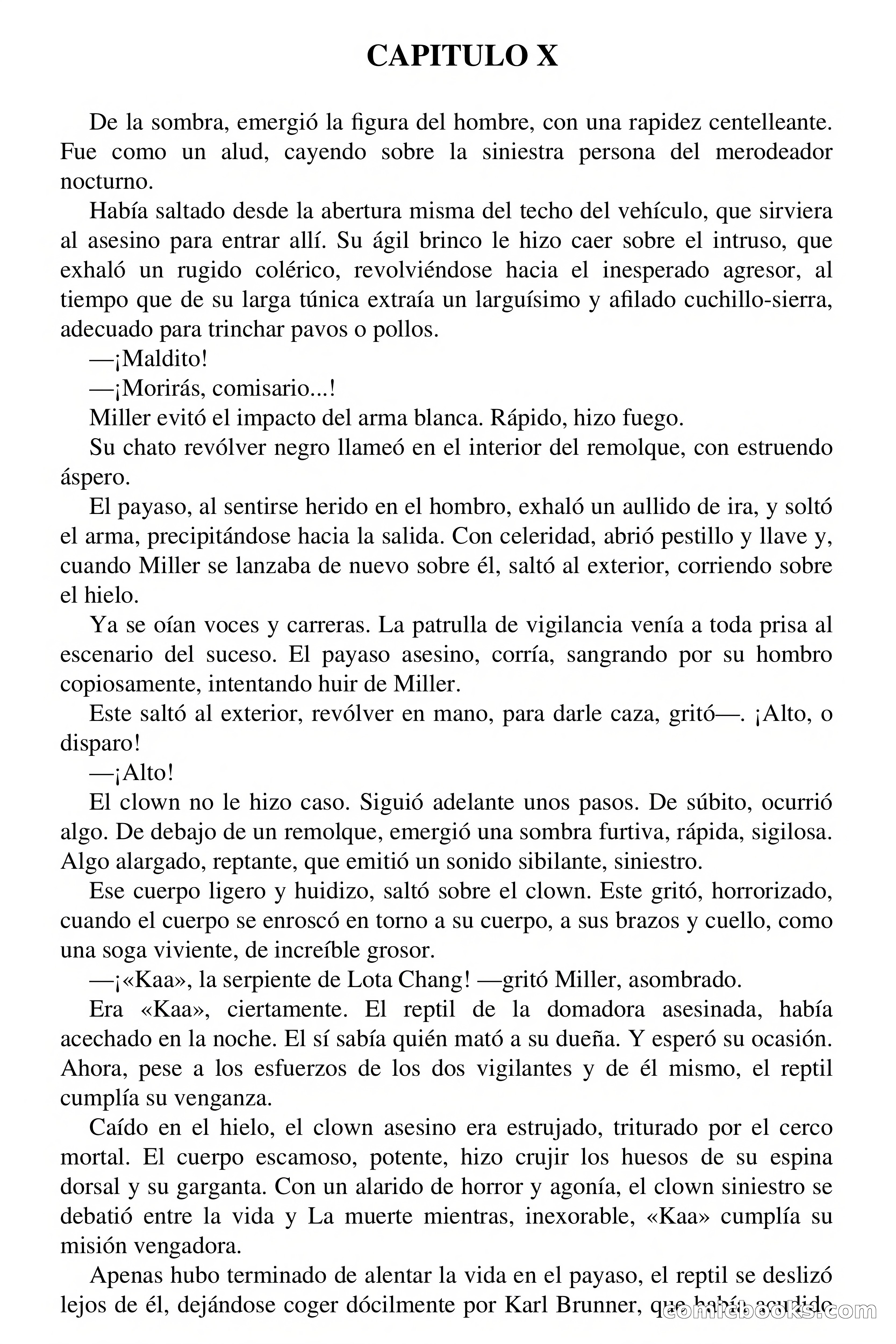 El circo del miedo (The Circus of Fear) — page 69 of 71