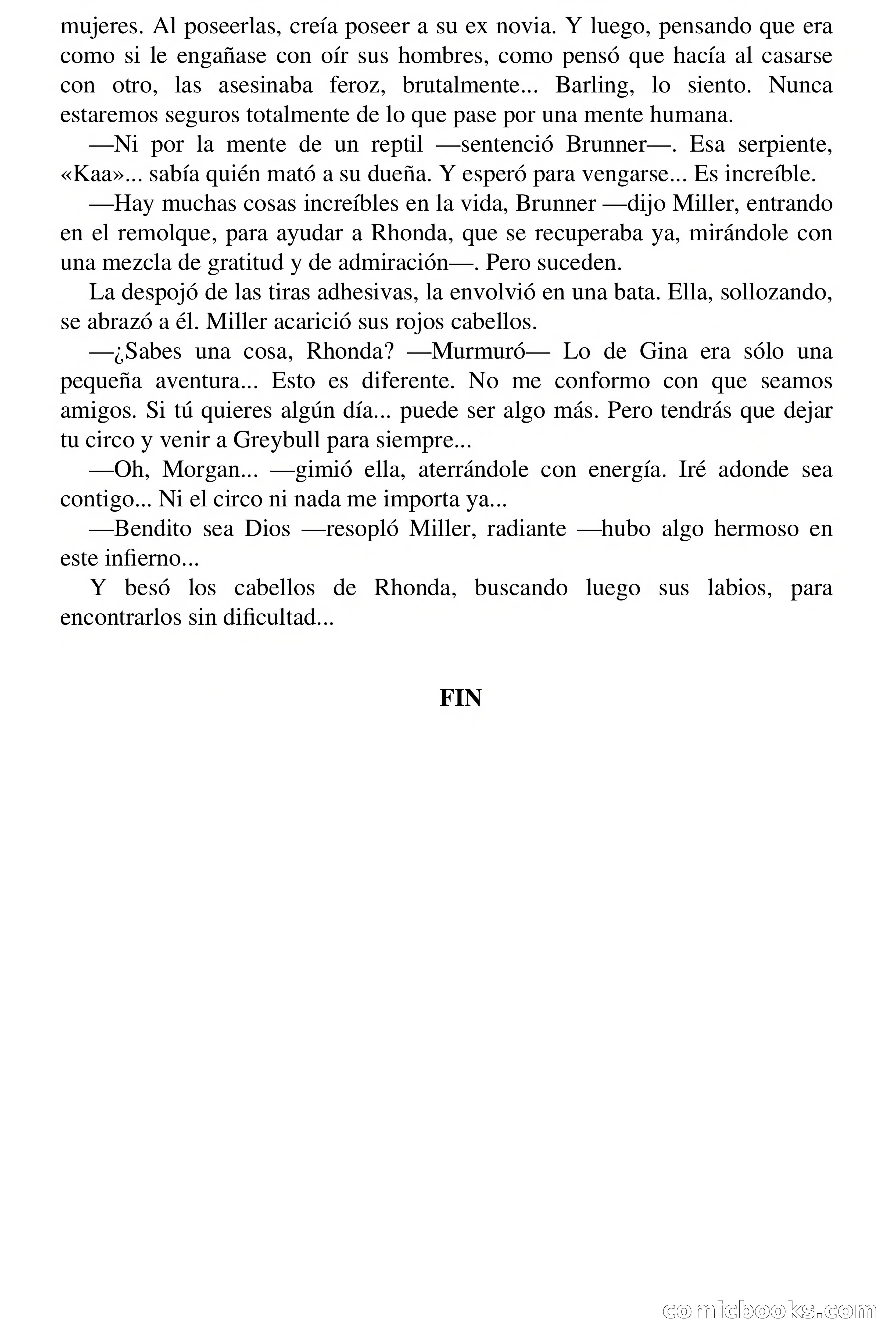 El circo del miedo (The Circus of Fear) — page 71 of 71