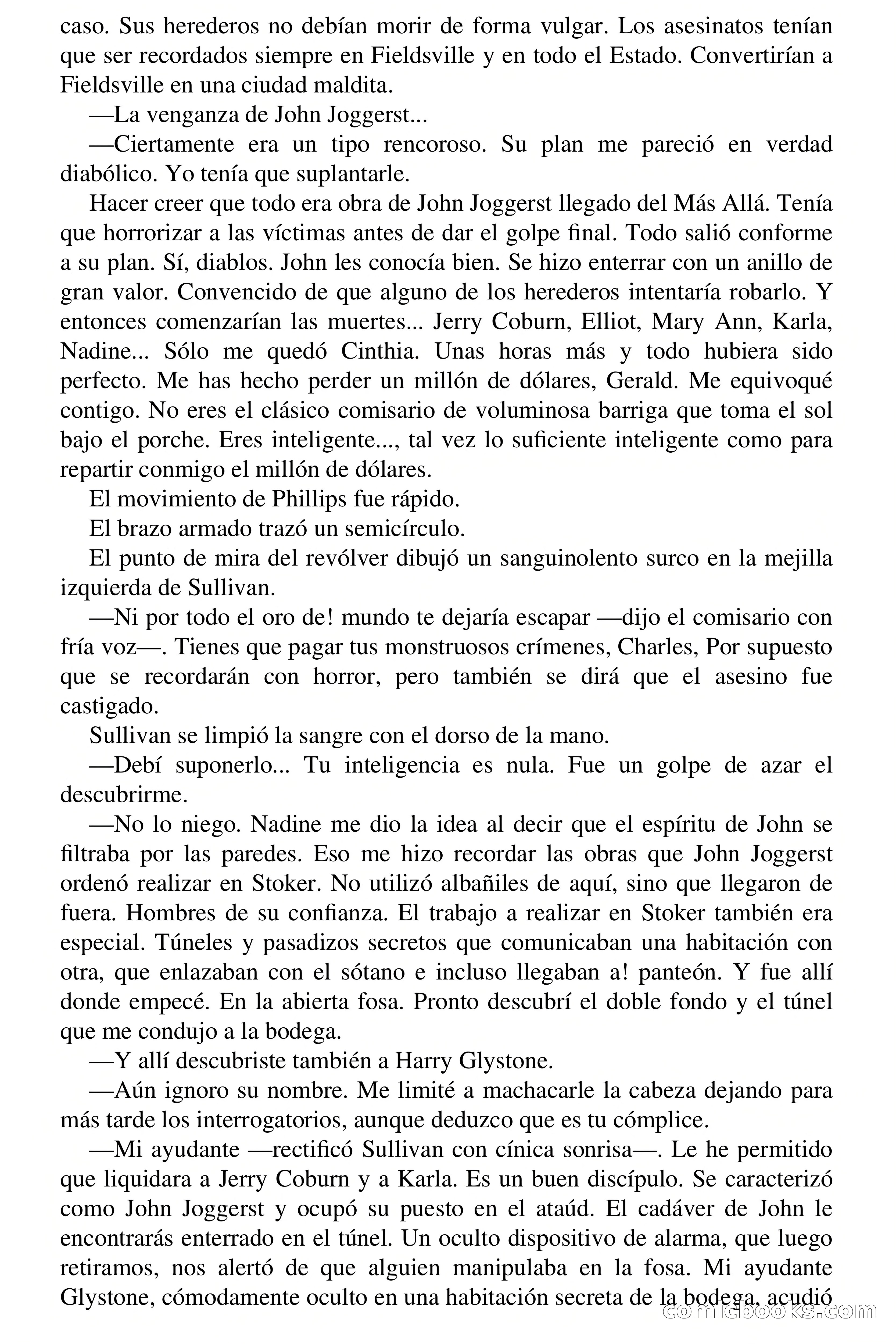 El difunto quiere vengarse — page 58 of 61