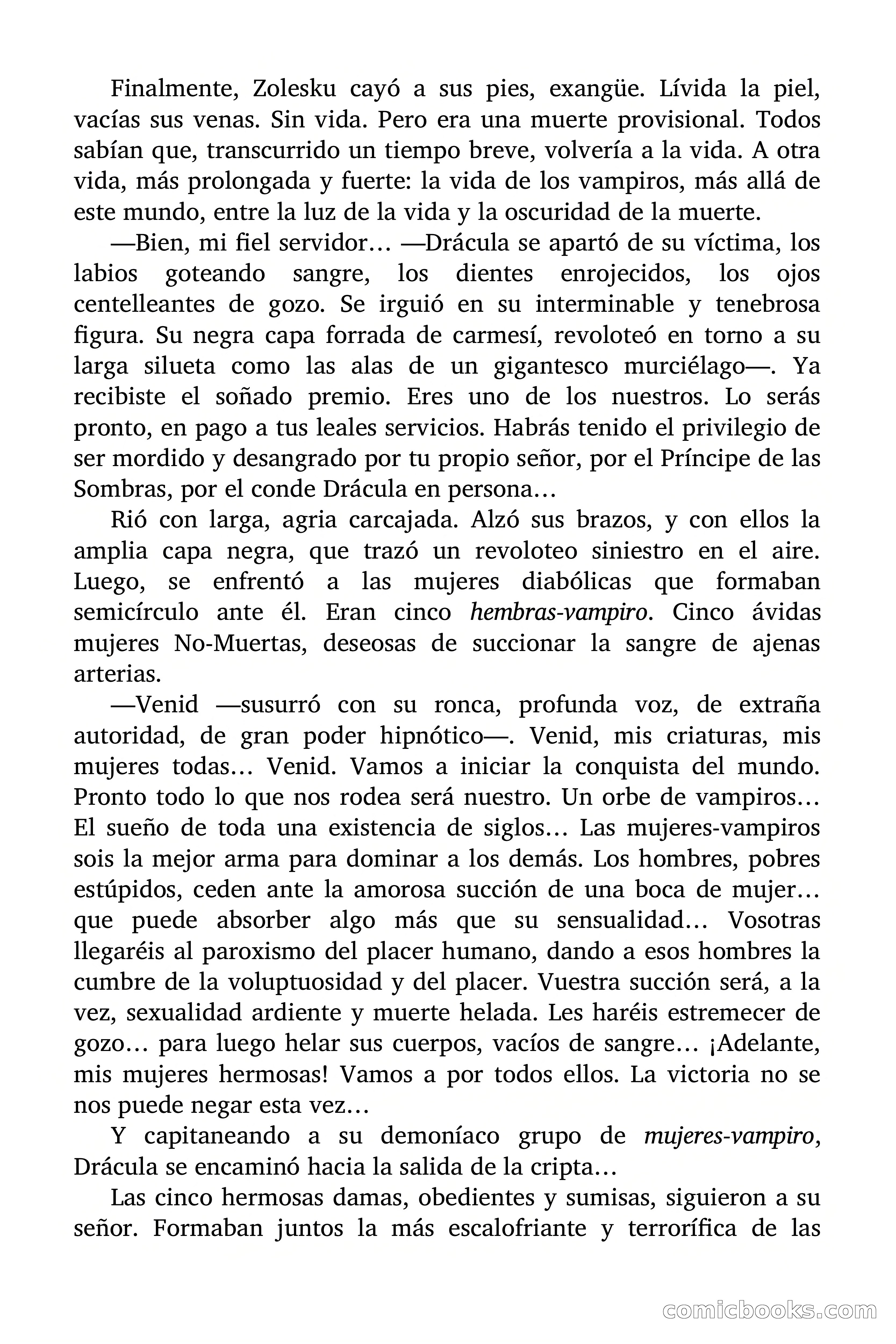La succión de las mujeres-vampiro — page 77 of 89