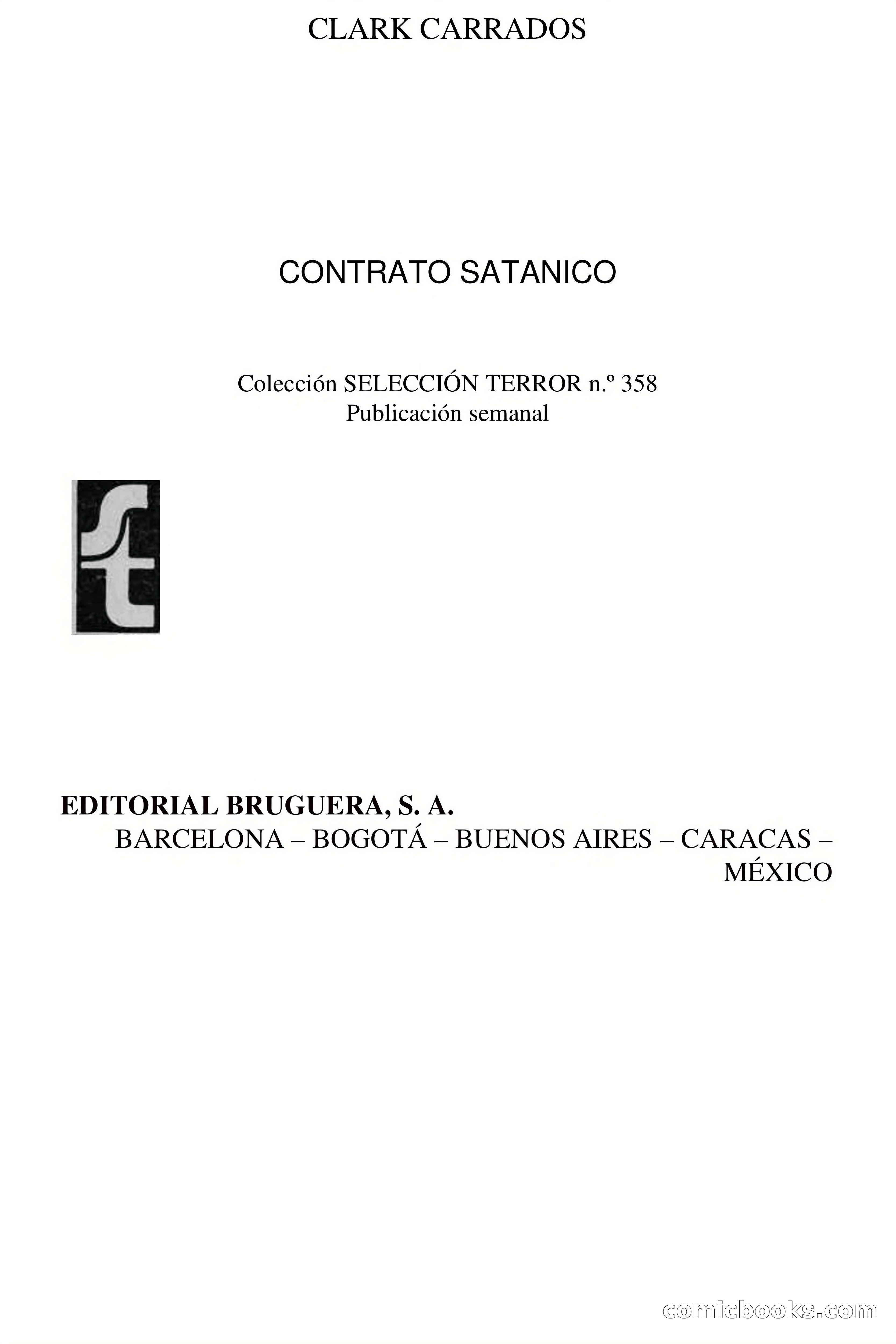 Clark Carrados: Contrato Satánico — page 4 of 71