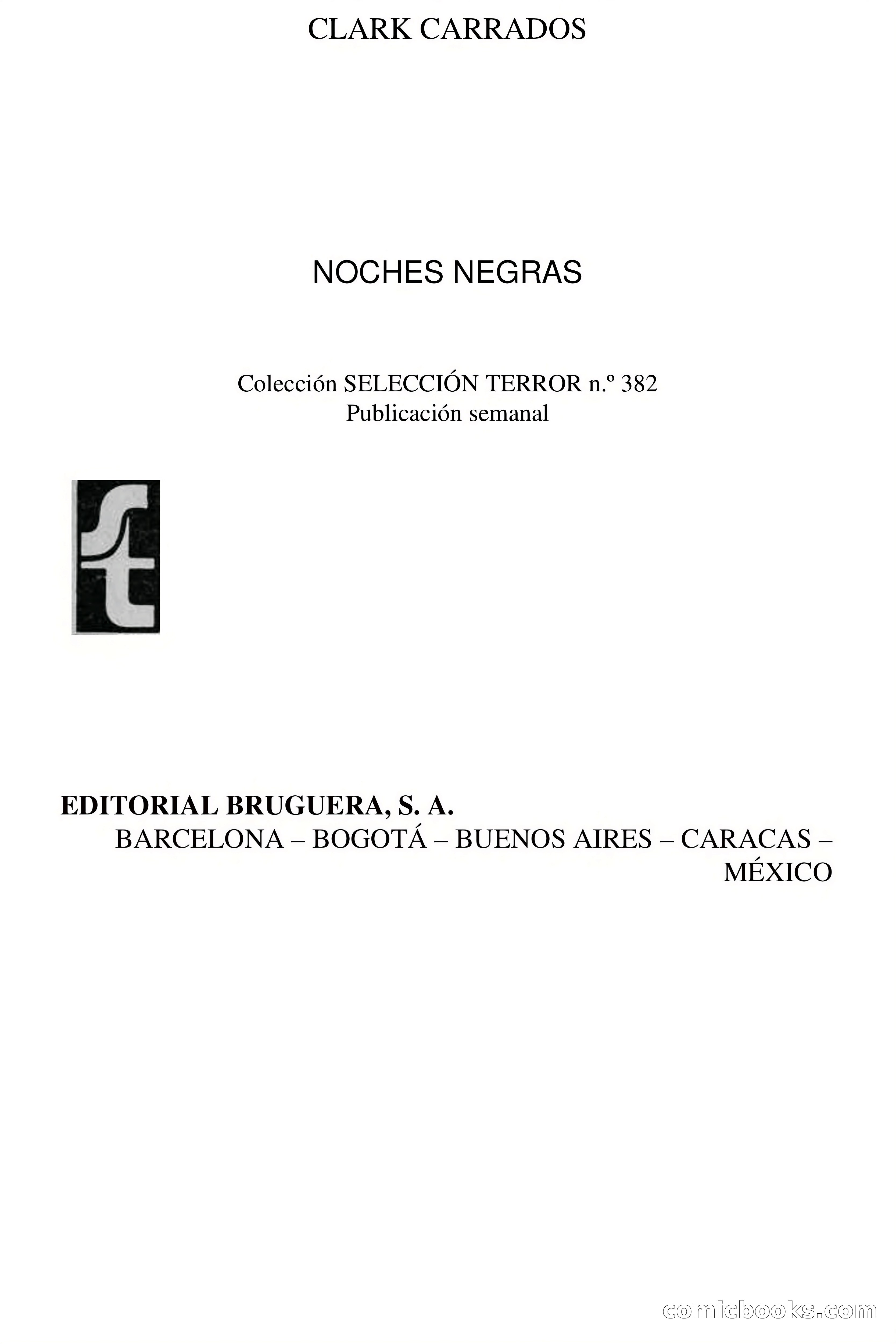 Clark Carrados: Noches negras — page 4 of 71