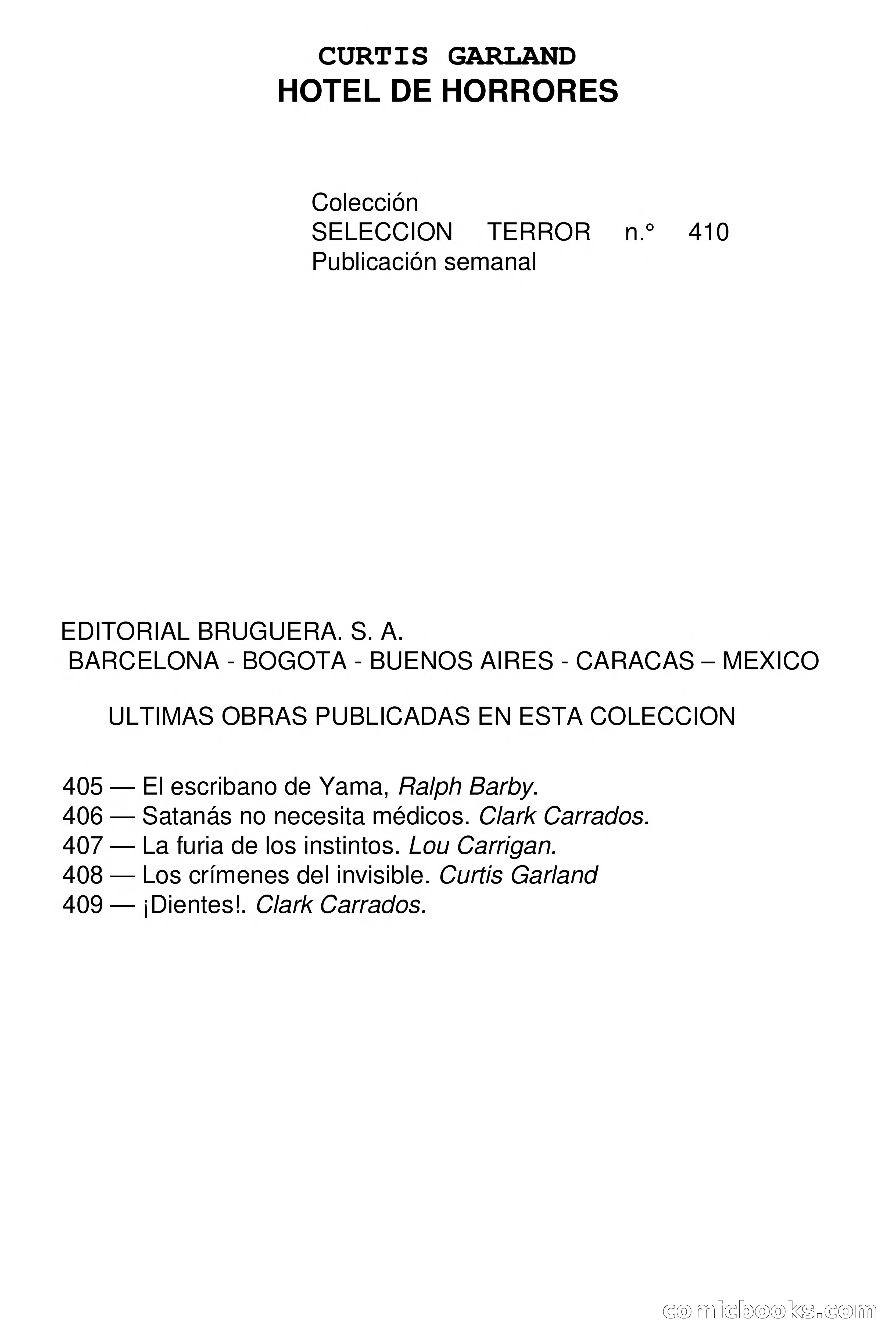 Hotel de Horrores — page 3 of 72