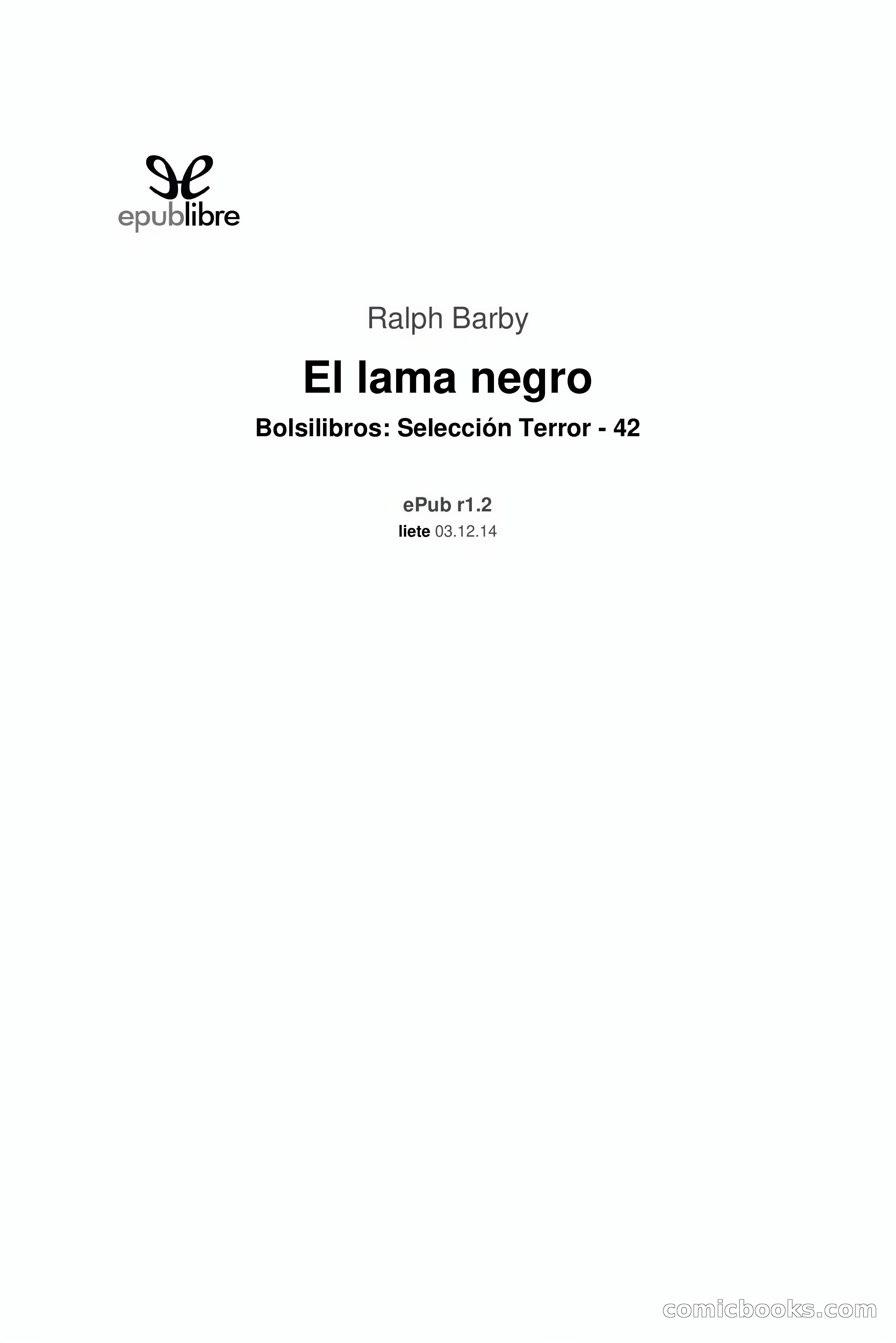 Selección Terror: El Lama Negro — page 3 of 91