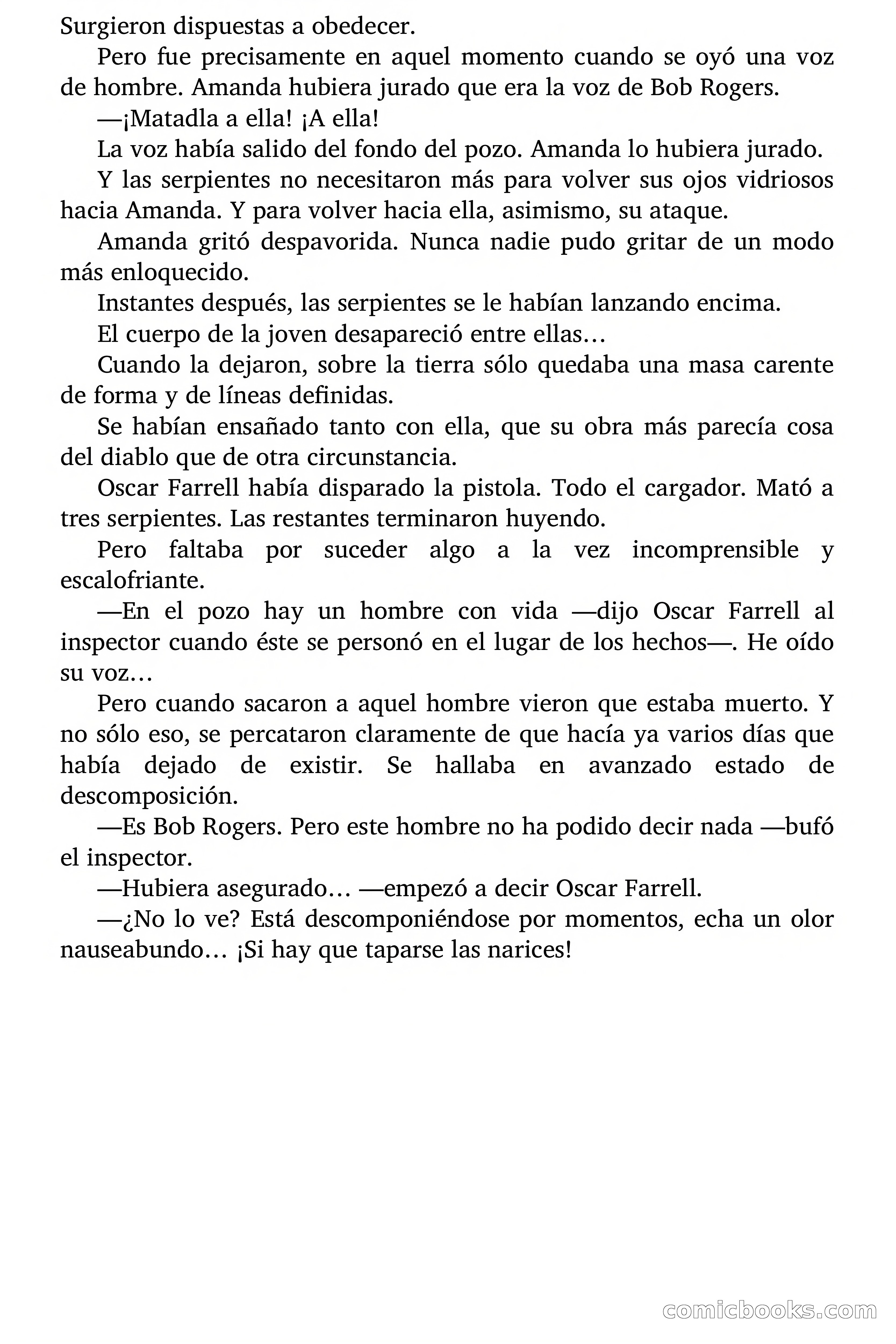 La mansión de las serpientes — page 73 of 74