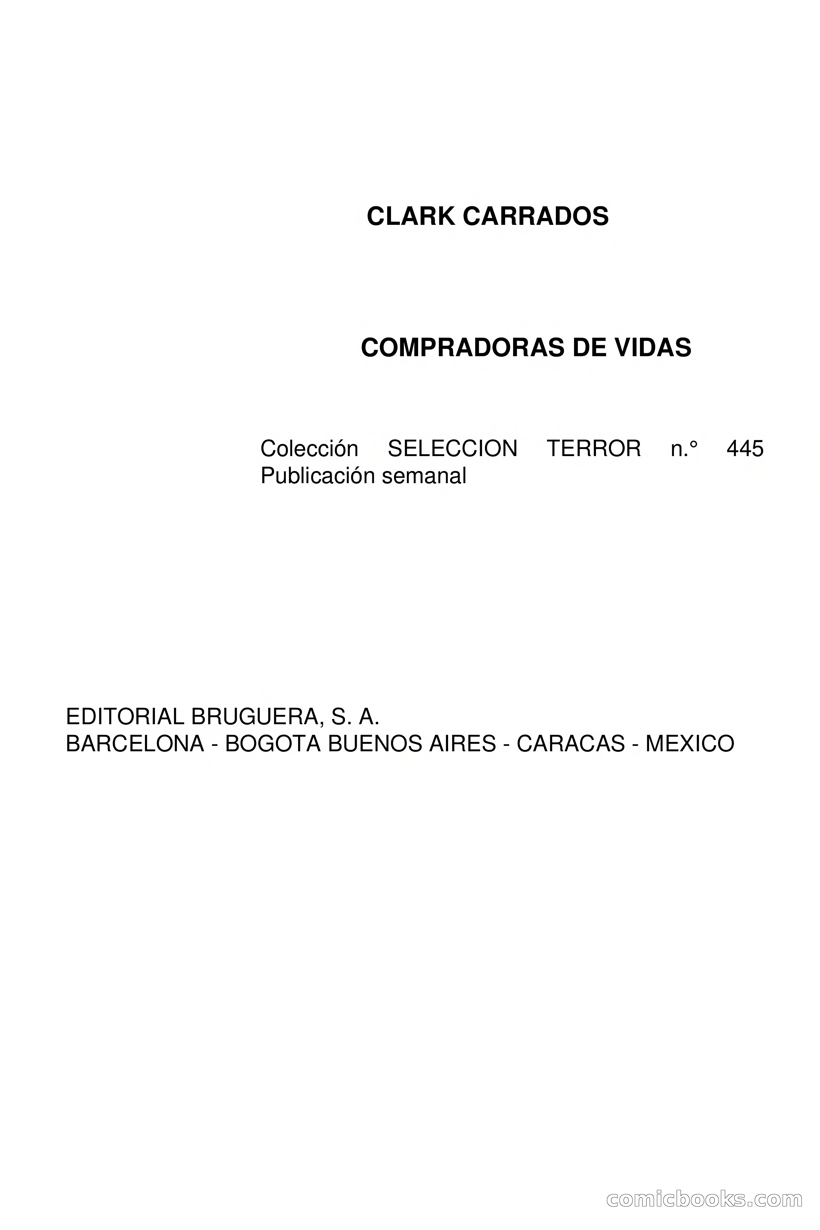 Clark Carrados: Compradora de Vidas — page 4 of 80