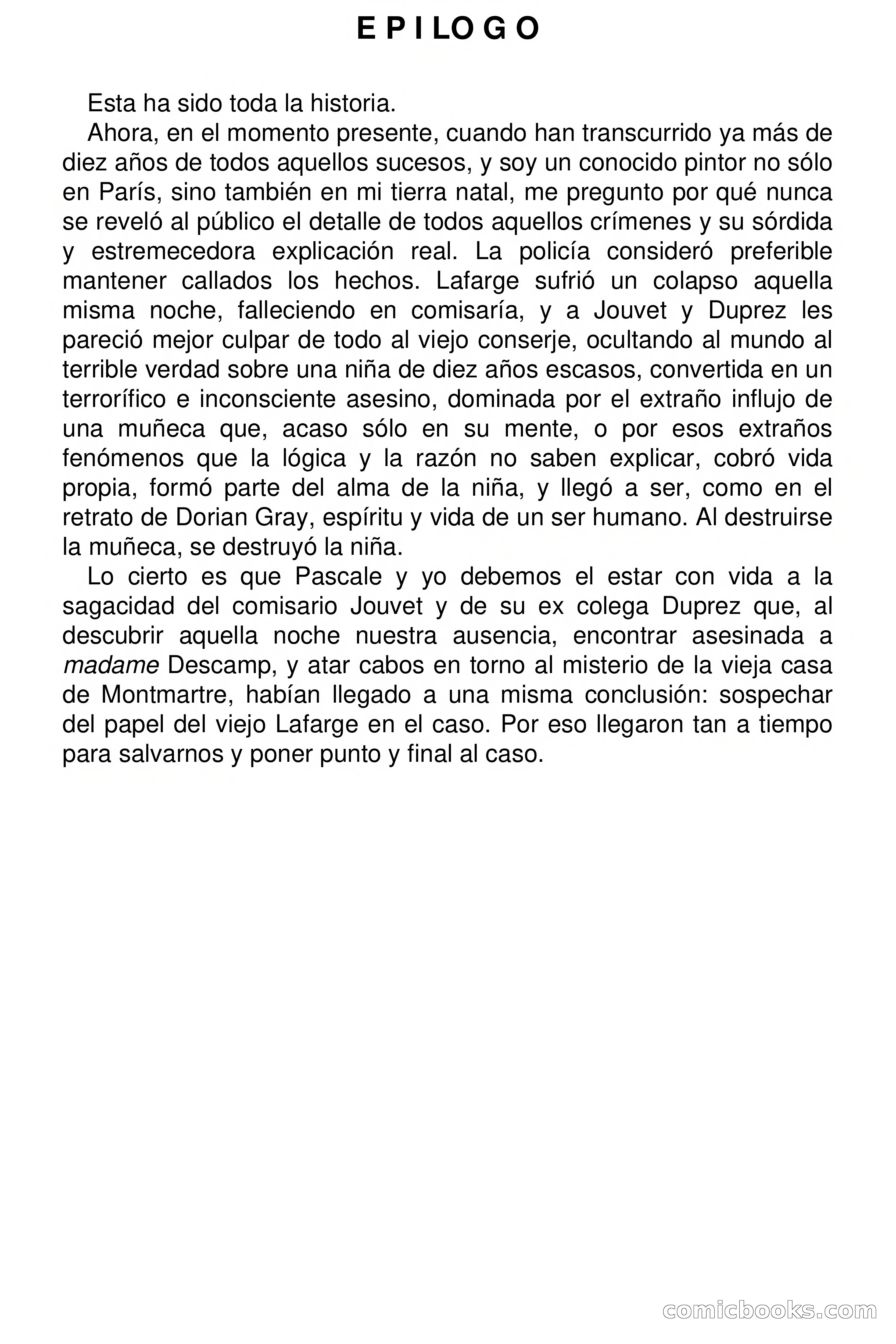 La espantosa muñeca — page 74 of 75