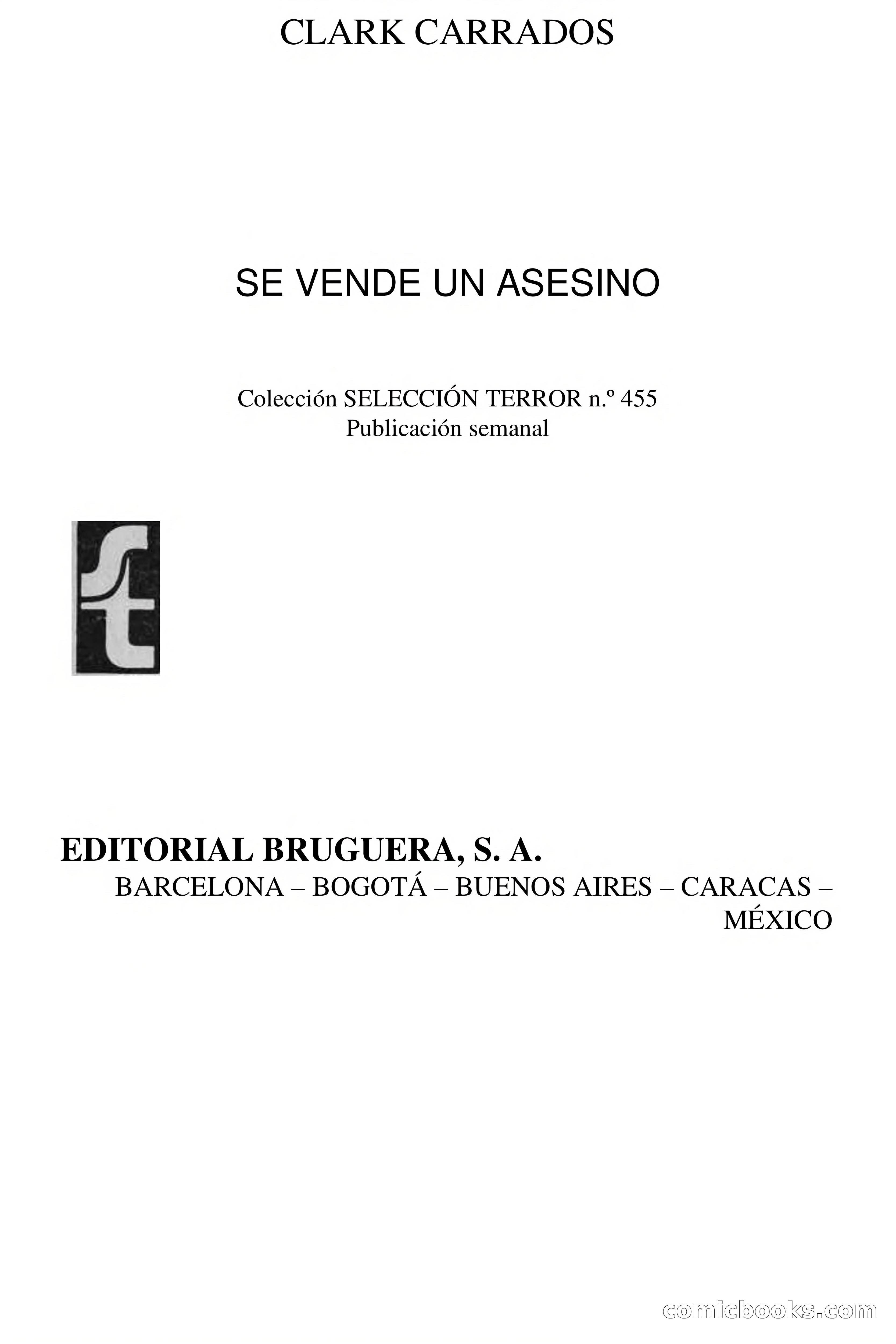 Clark Carrados: Se vende un asesino — page 4 of 73