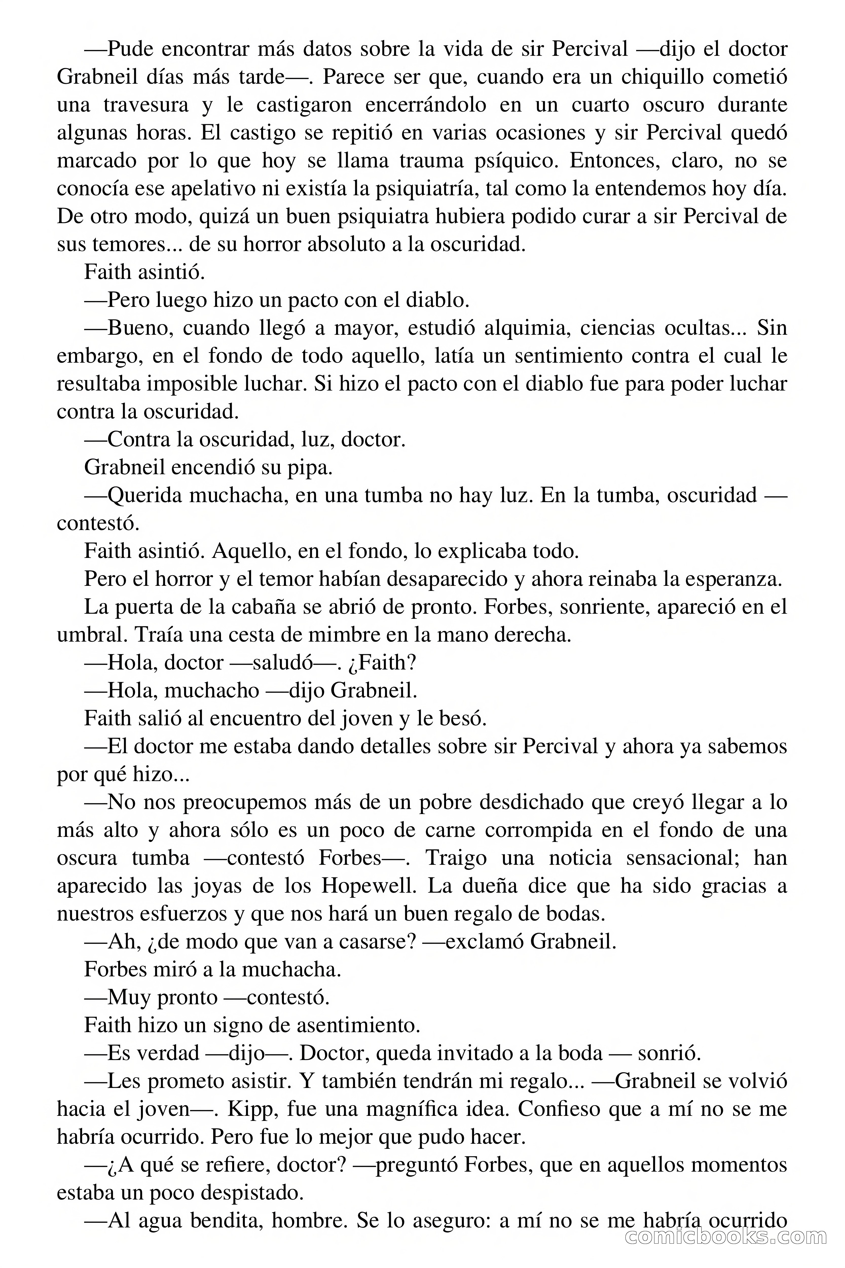 Clark Carrados: En la tumba, oscuridad — page 70 of 71