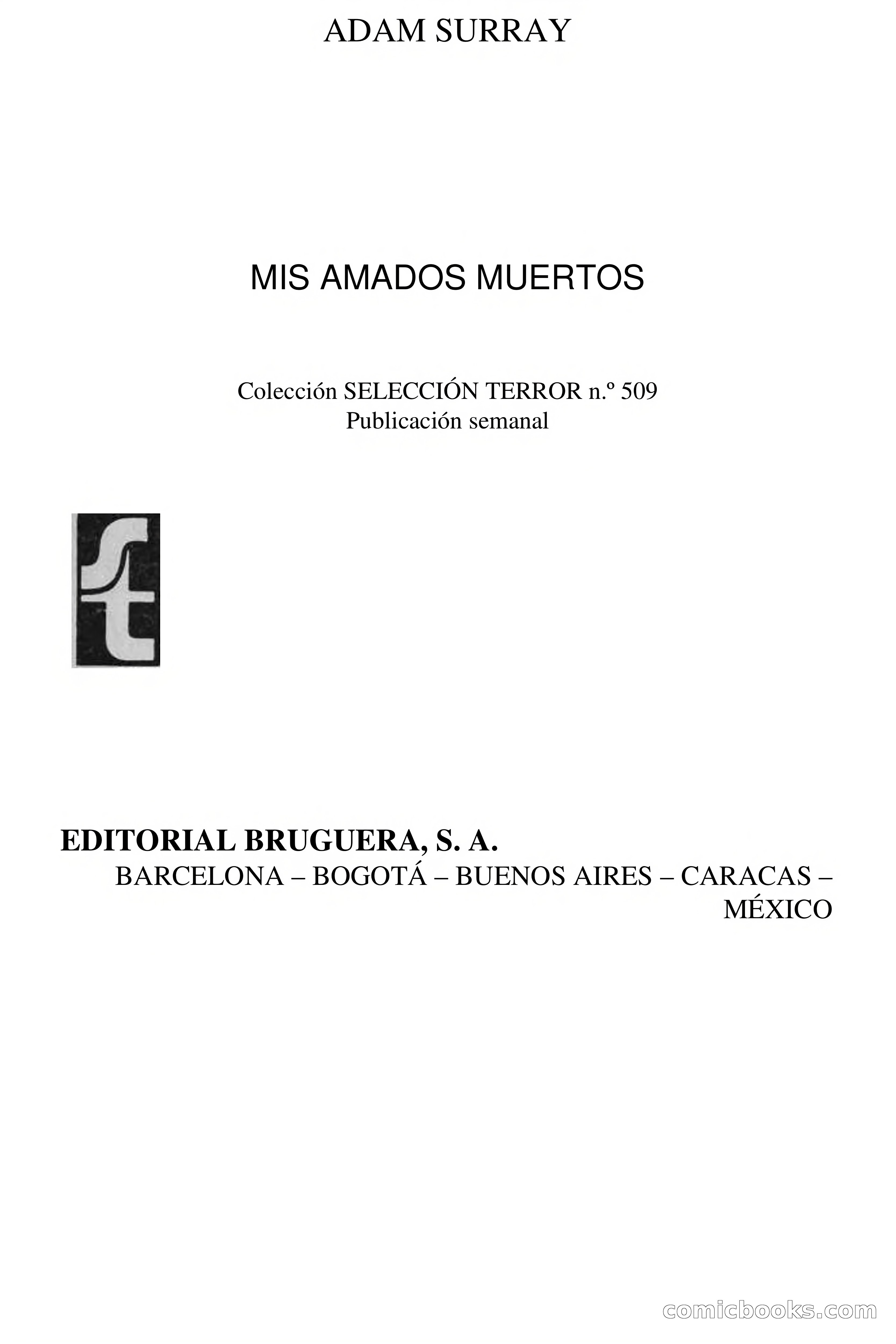 Selección Terror: Mis amados muertos — page 4 of 64