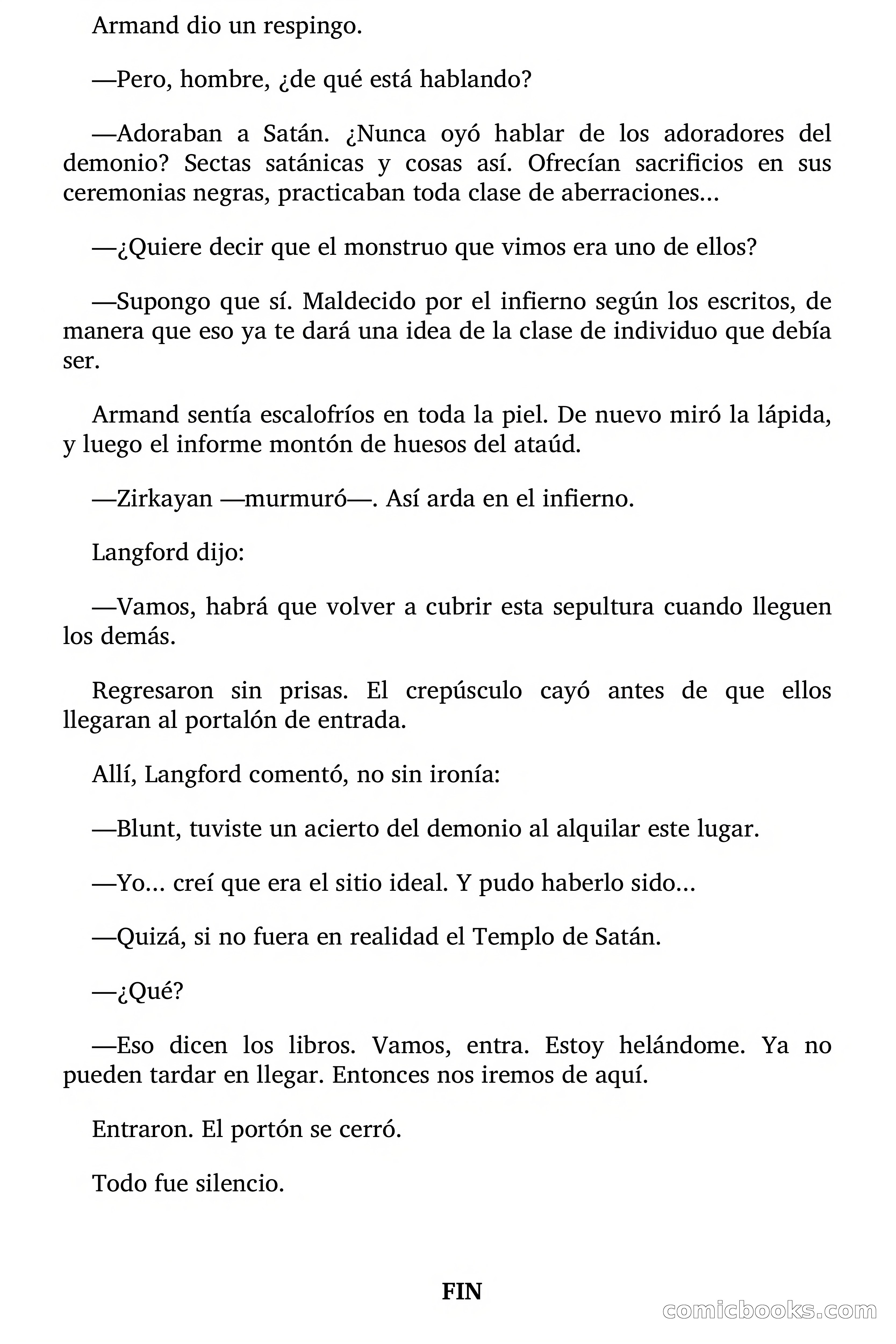 Selección Terror: El Templo de Satán — page 100 of 101