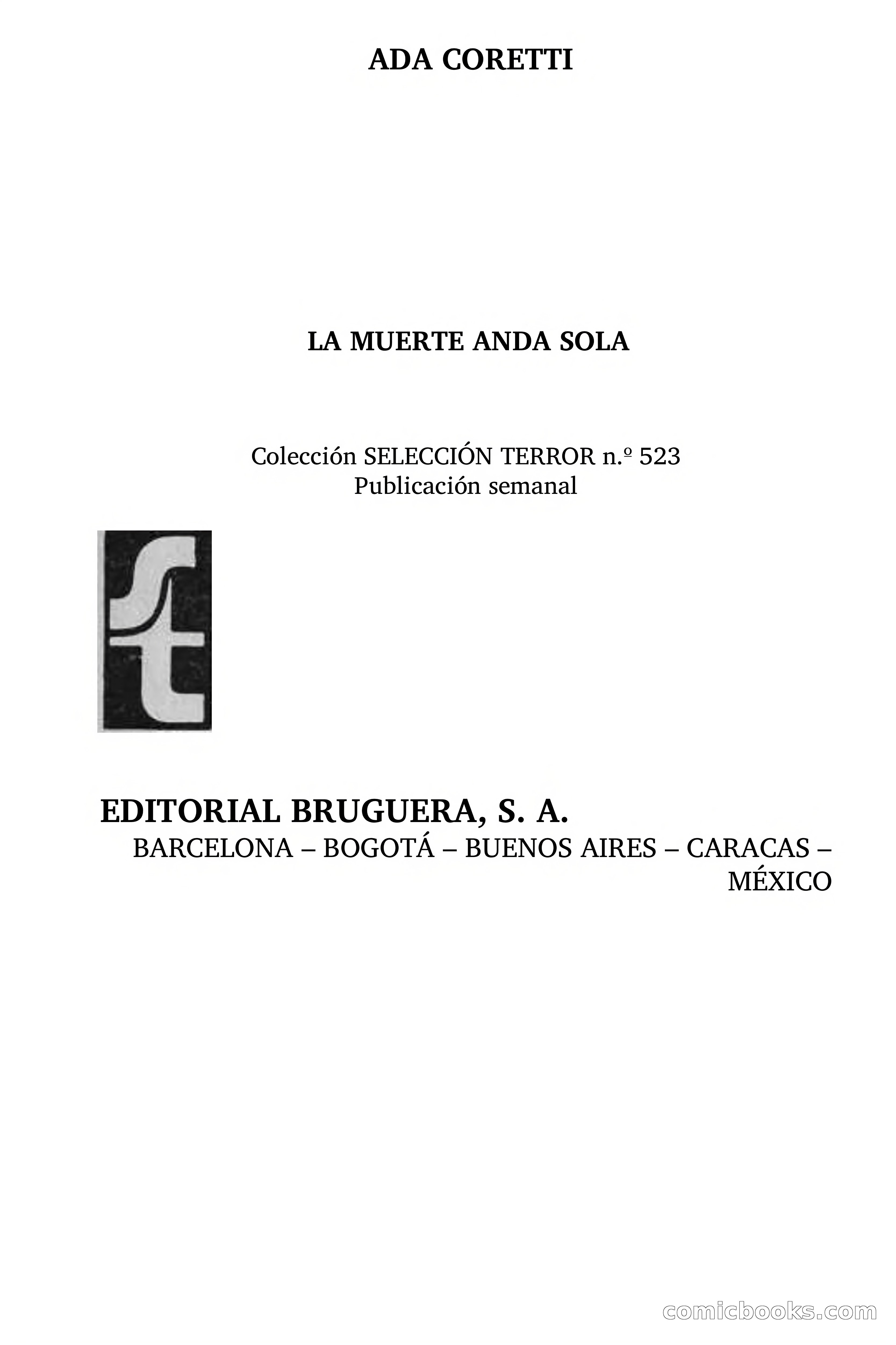 Selección Terror: La muerte anda sola — page 5 of 78