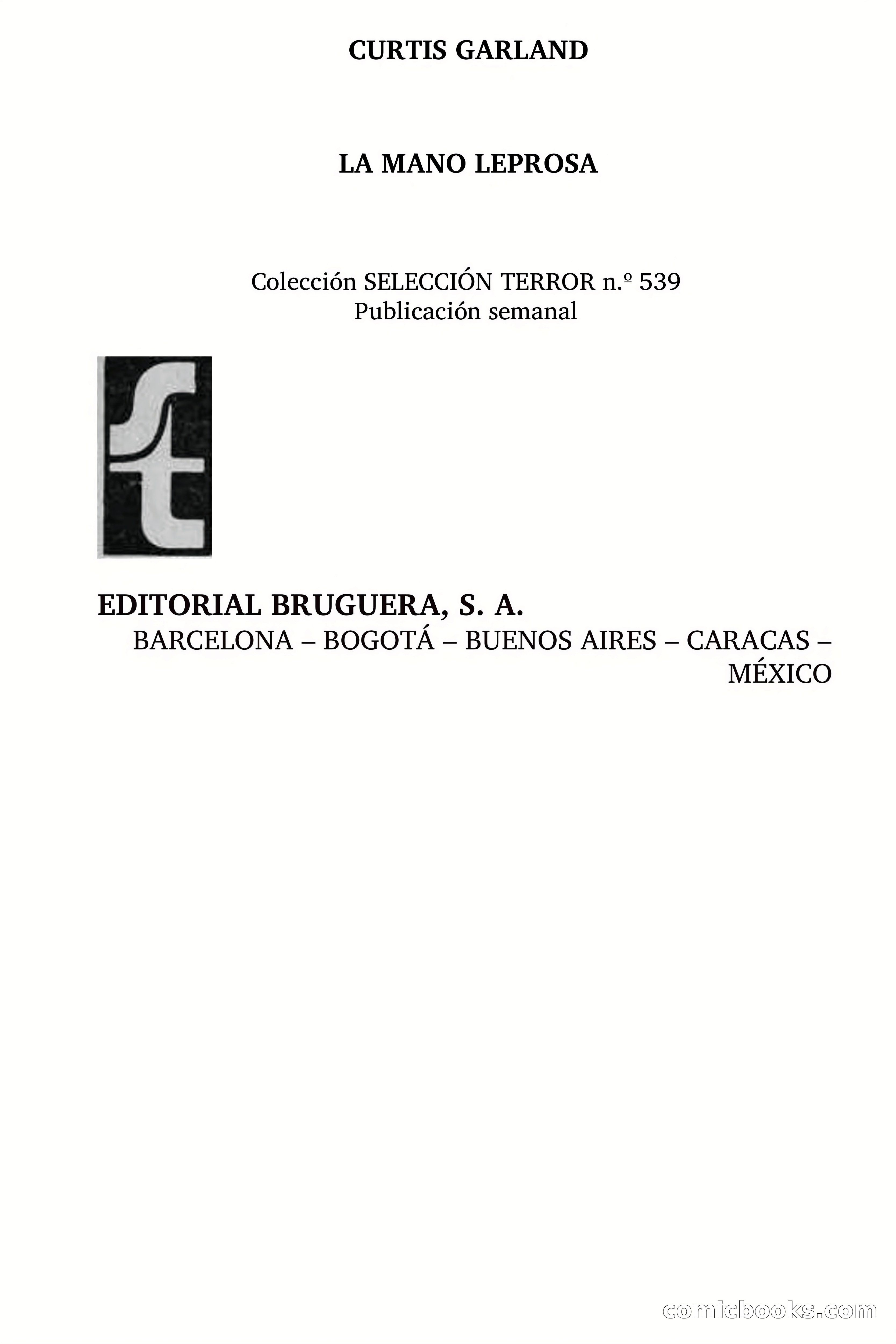 La mano leprosa — page 5 of 71