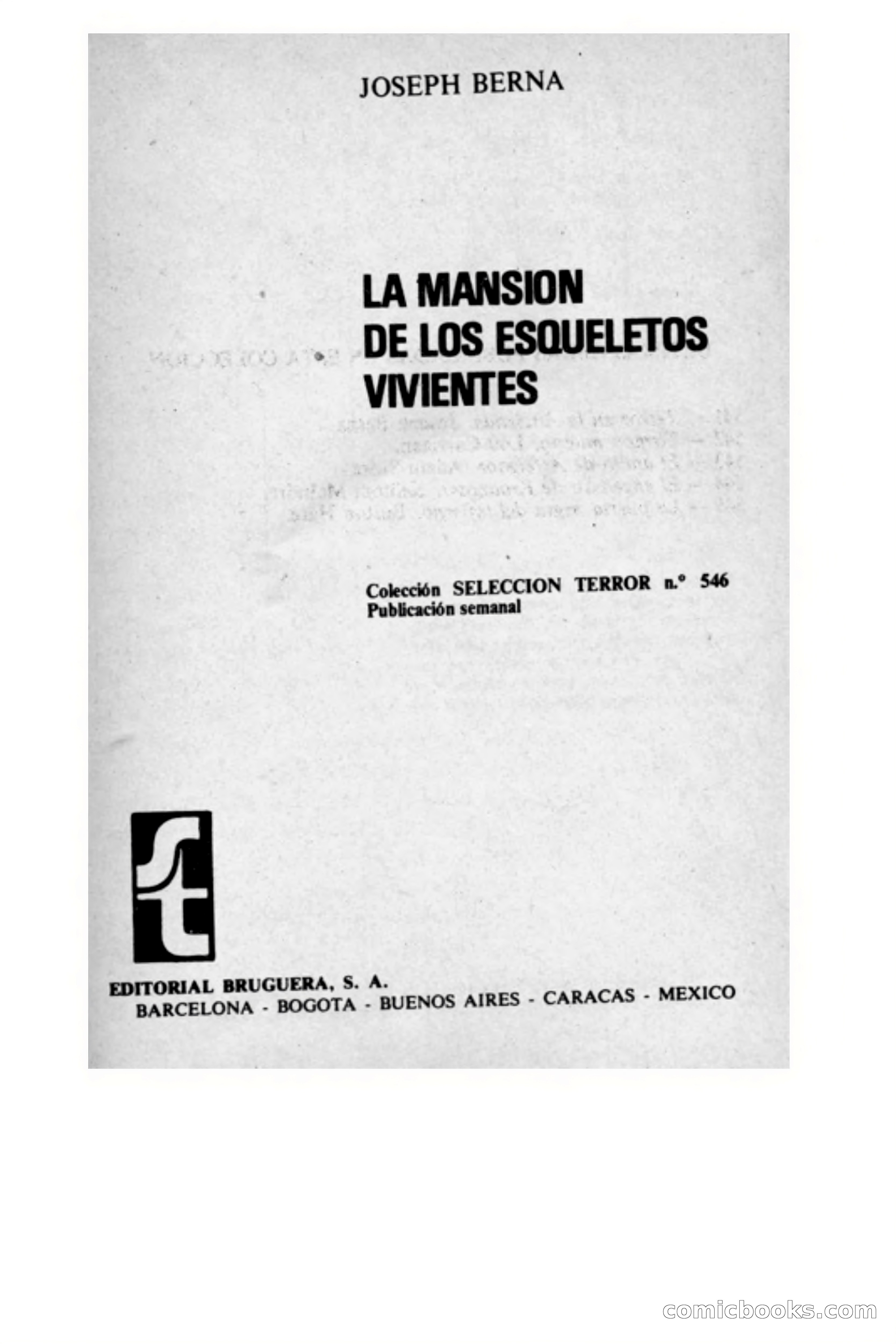 La mansión de los esqueletos vivientes — page 3 of 60