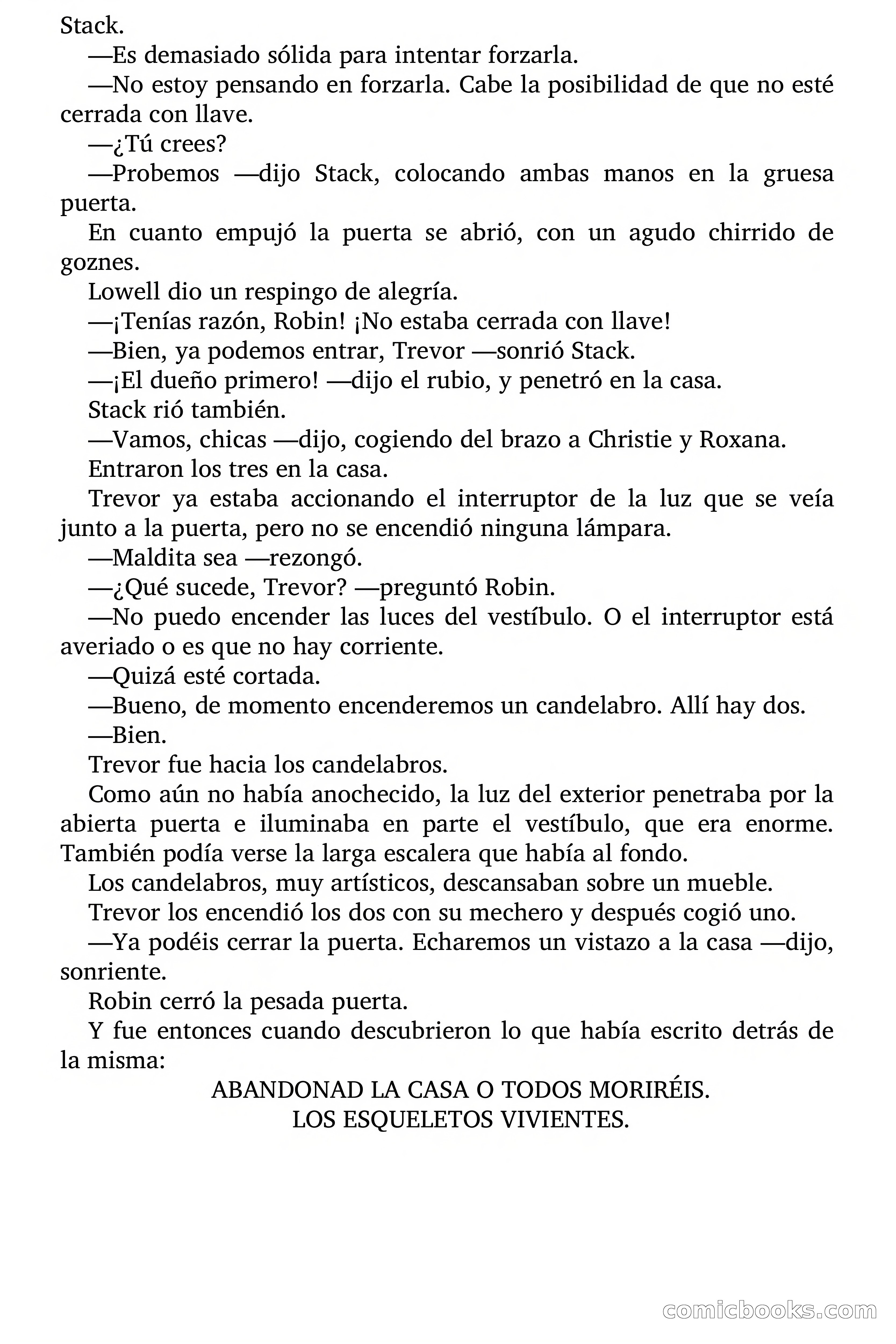 La mansión de los esqueletos vivientes — page 17 of 60