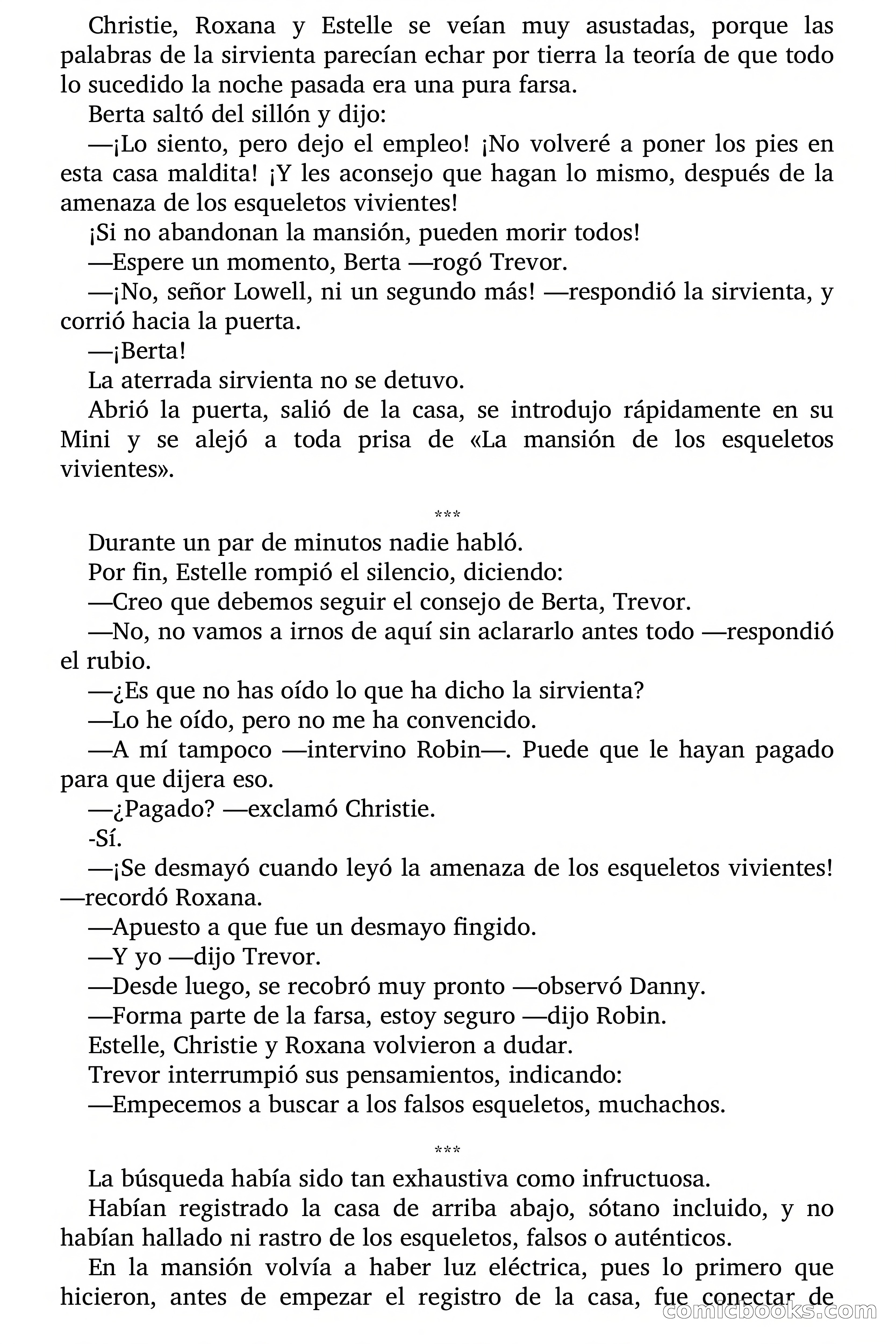 La mansión de los esqueletos vivientes — page 51 of 60