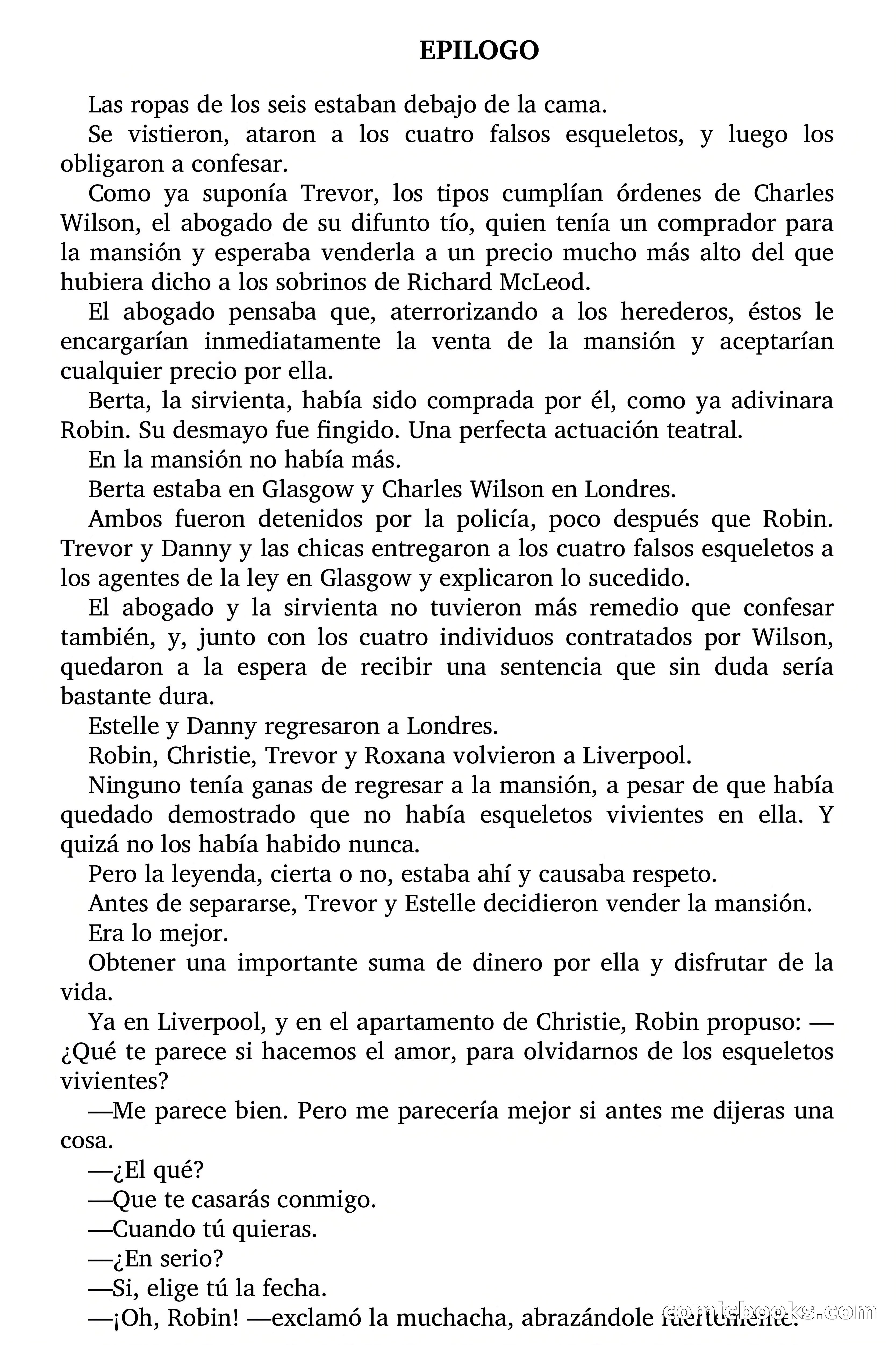 La mansión de los esqueletos vivientes — page 58 of 60