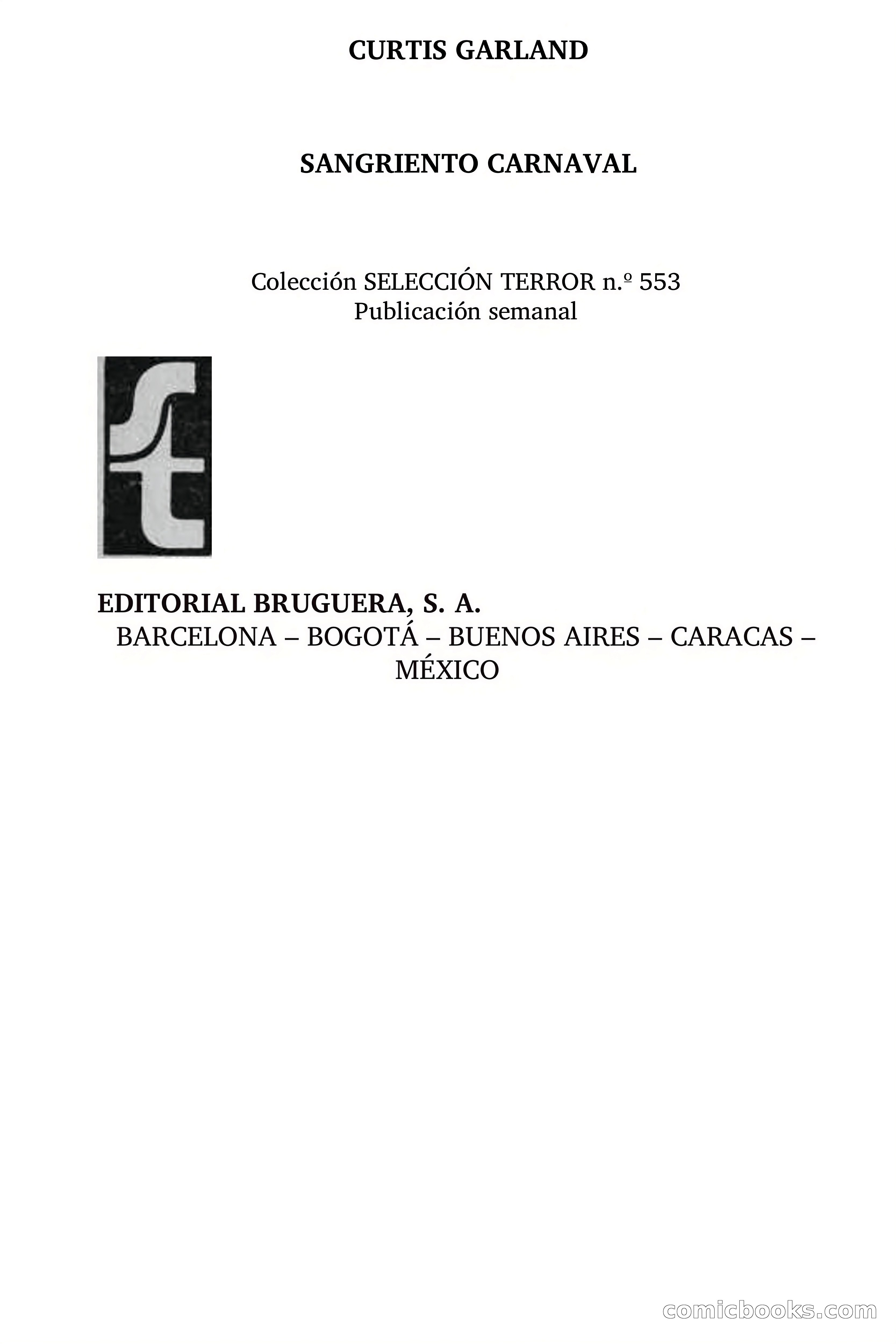 Selección Terror: Sangriento Carnaval — page 4 of 67