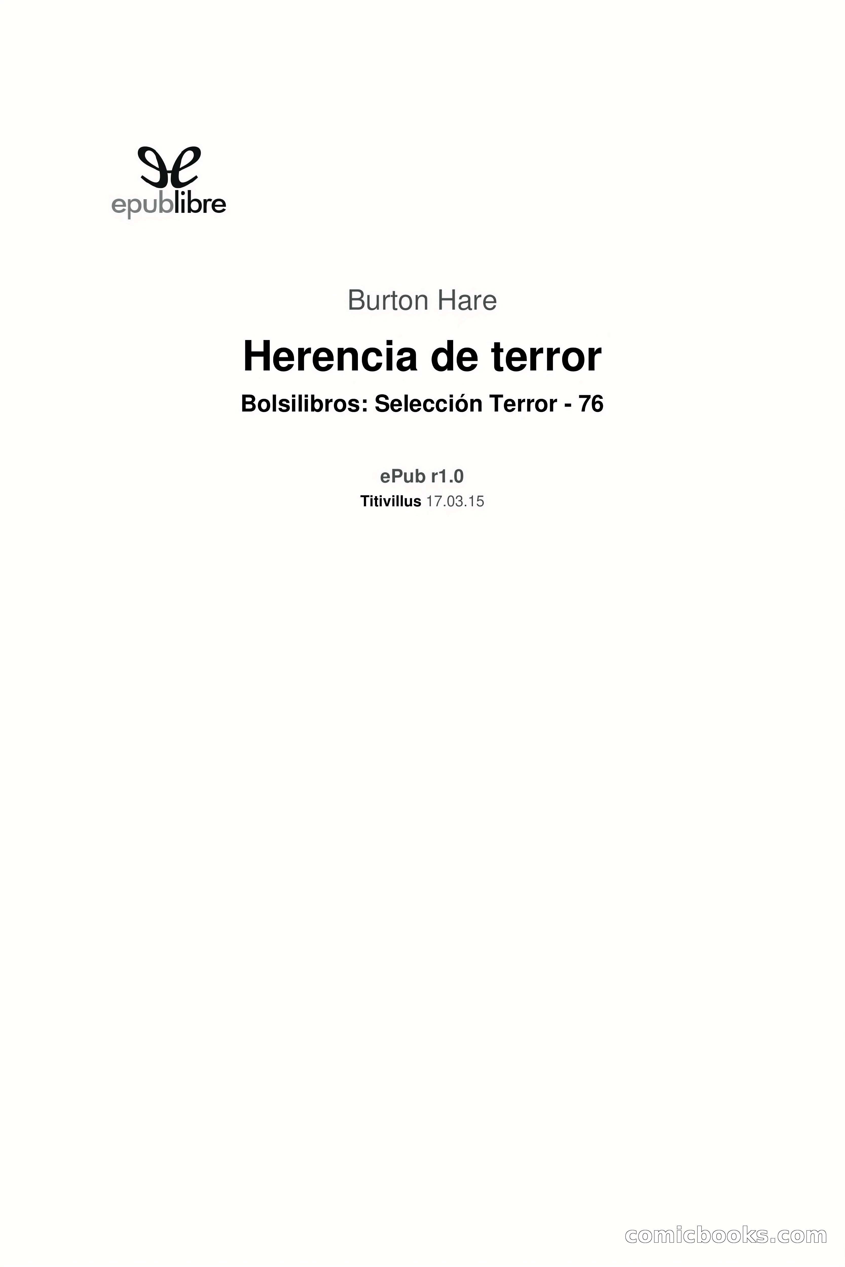 Selección Terror: Herencia de Terror — page 3 of 87