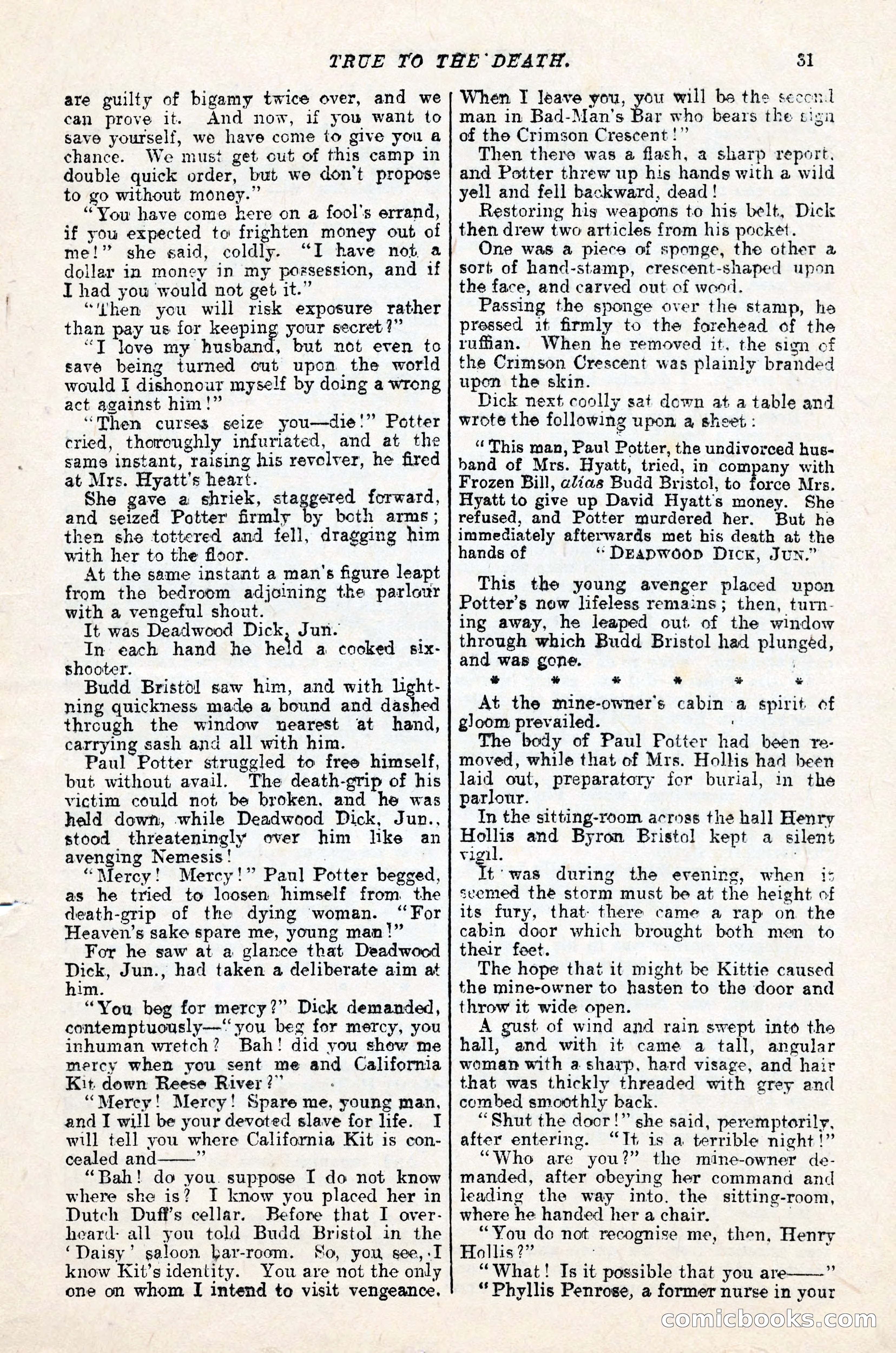 Deadwood Dick, Jung; or, The Sign of the Crimson Crescent — page 33 of 36