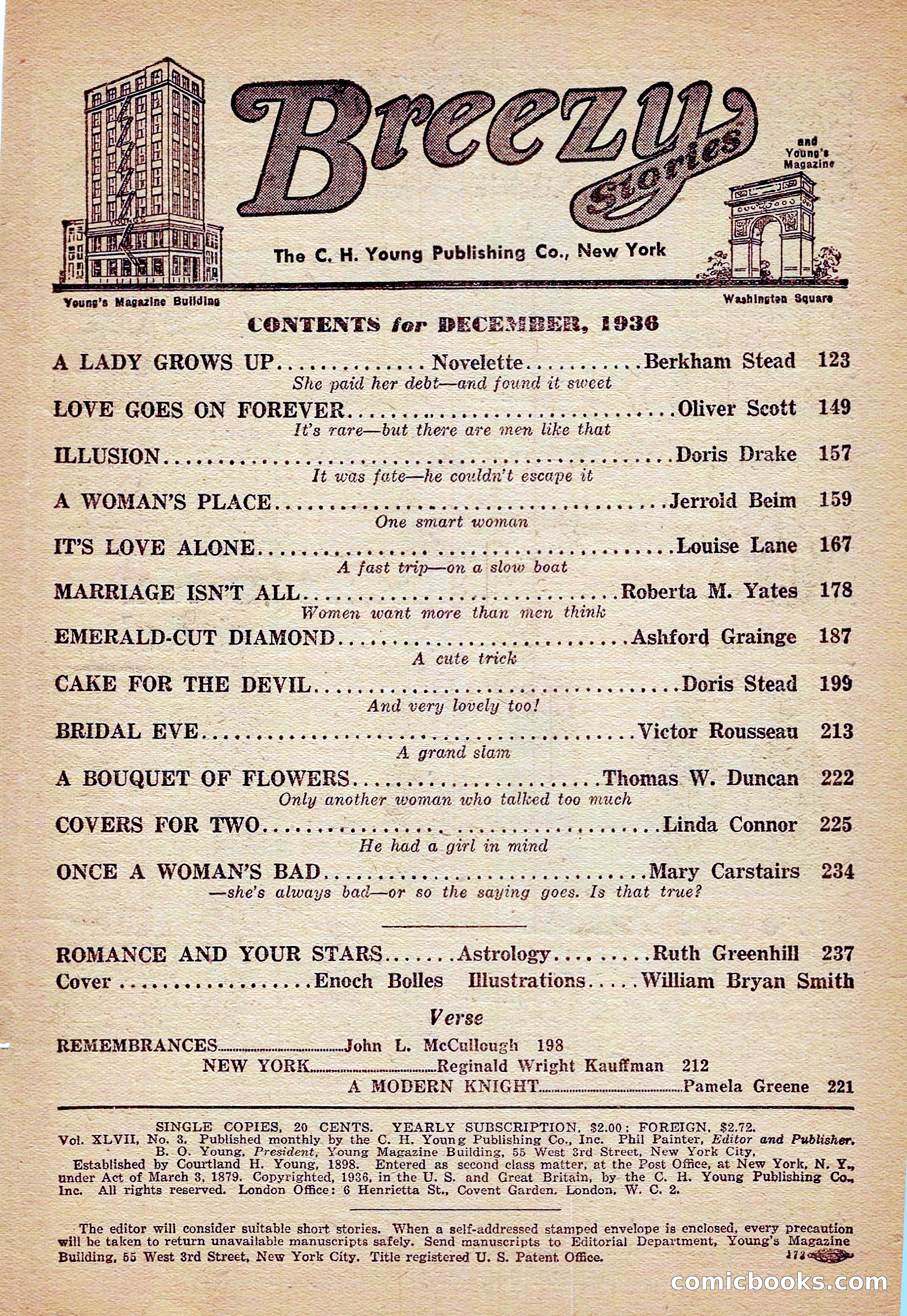 Breezy Stories and Young's Magazine, December 1936 — page 5 of 133