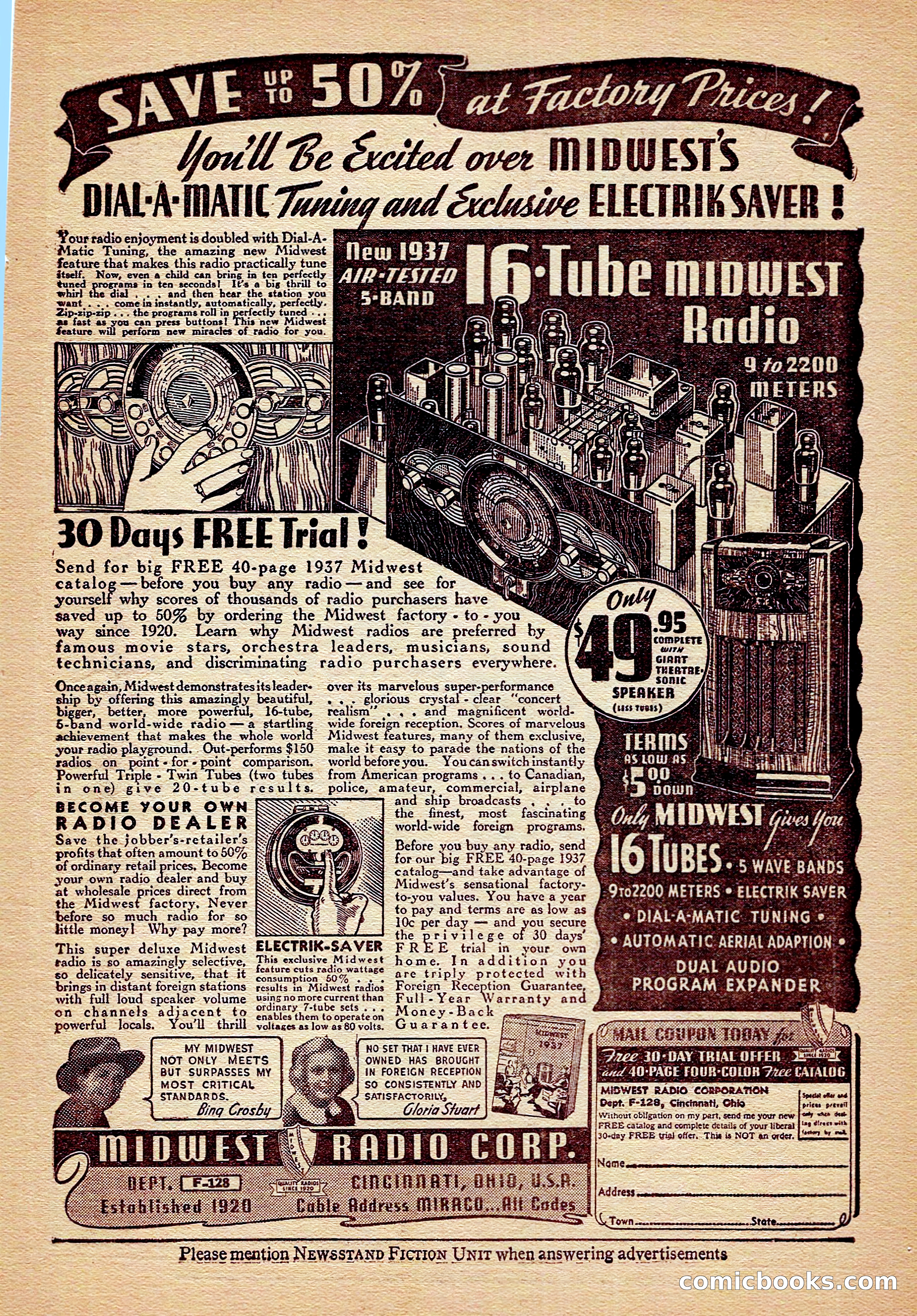 Breezy Stories and Young's Magazine, December 1936 — page 9 of 133