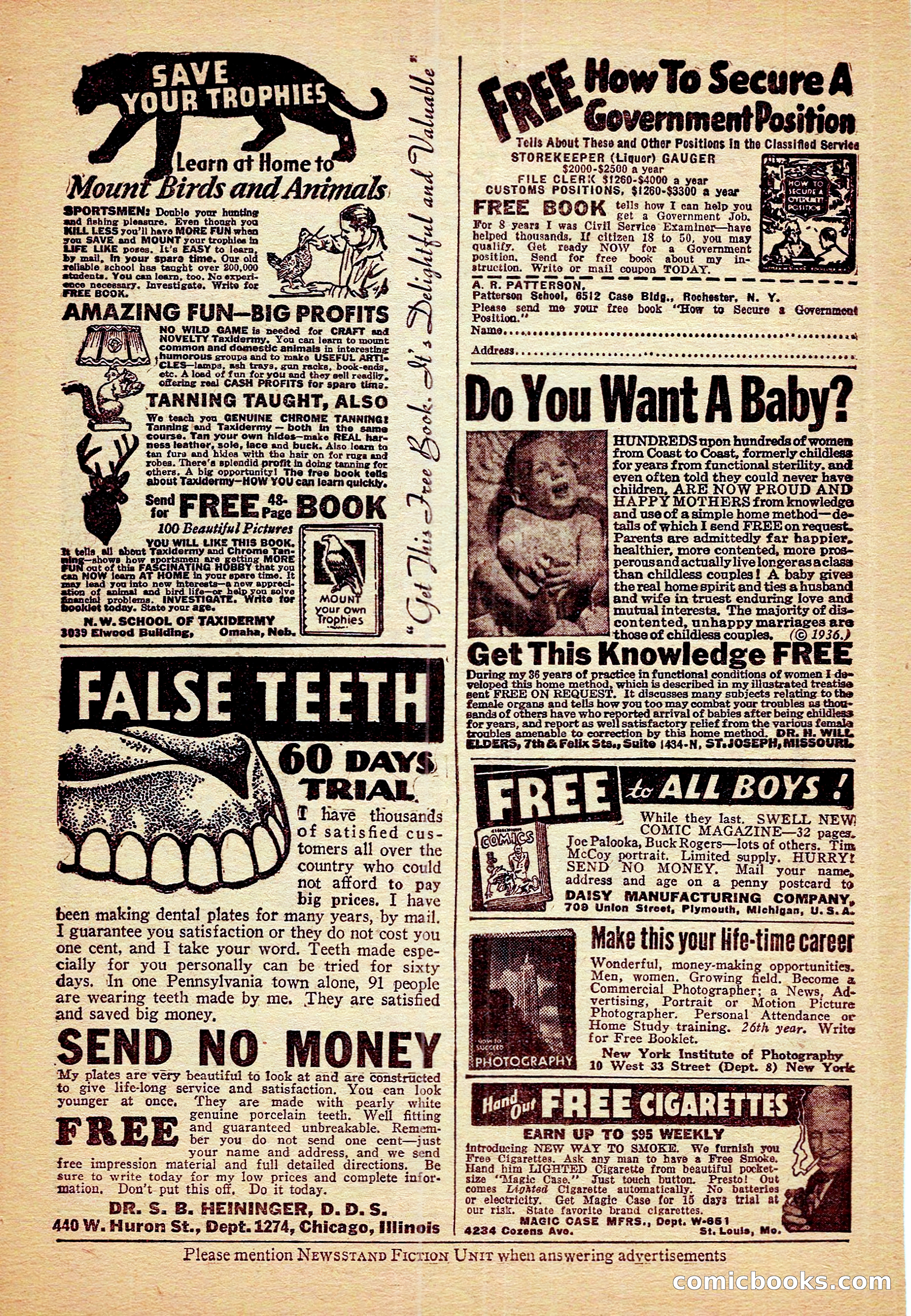 Breezy Stories and Young's Magazine, December 1936 — page 10 of 133