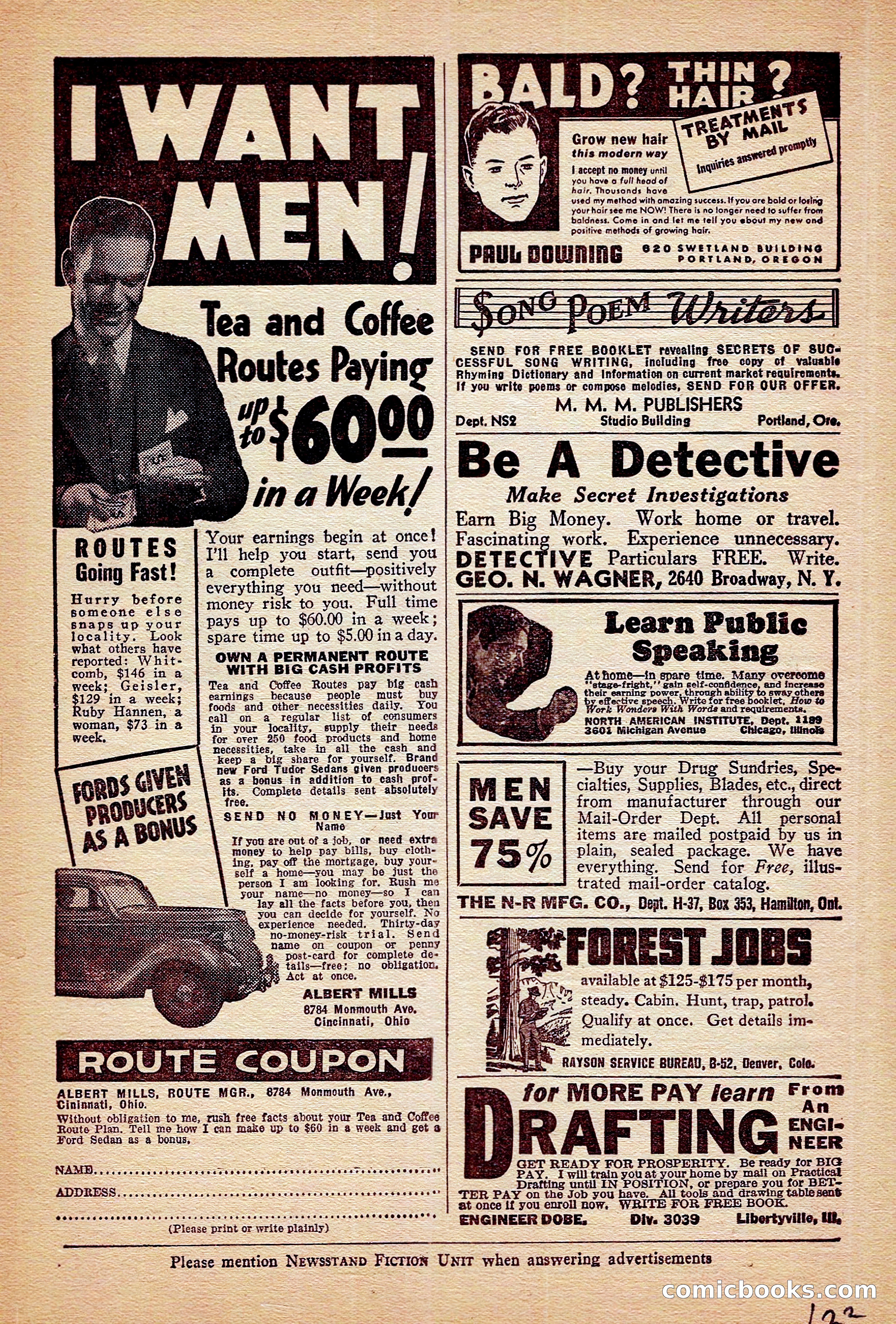 Breezy Stories and Young's Magazine, December 1936 — page 12 of 133