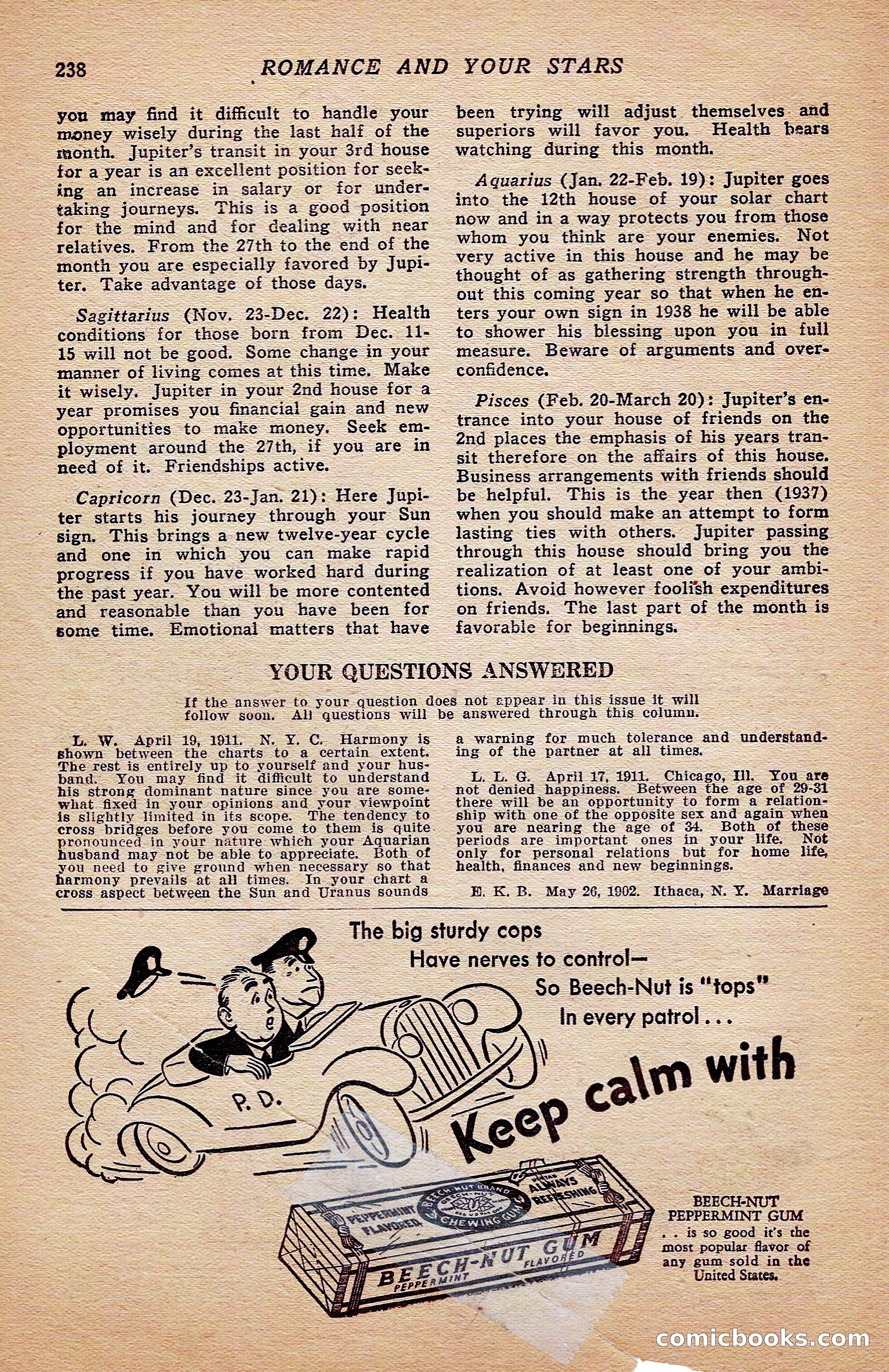 Breezy Stories and Young's Magazine, December 1936 — page 128 of 133