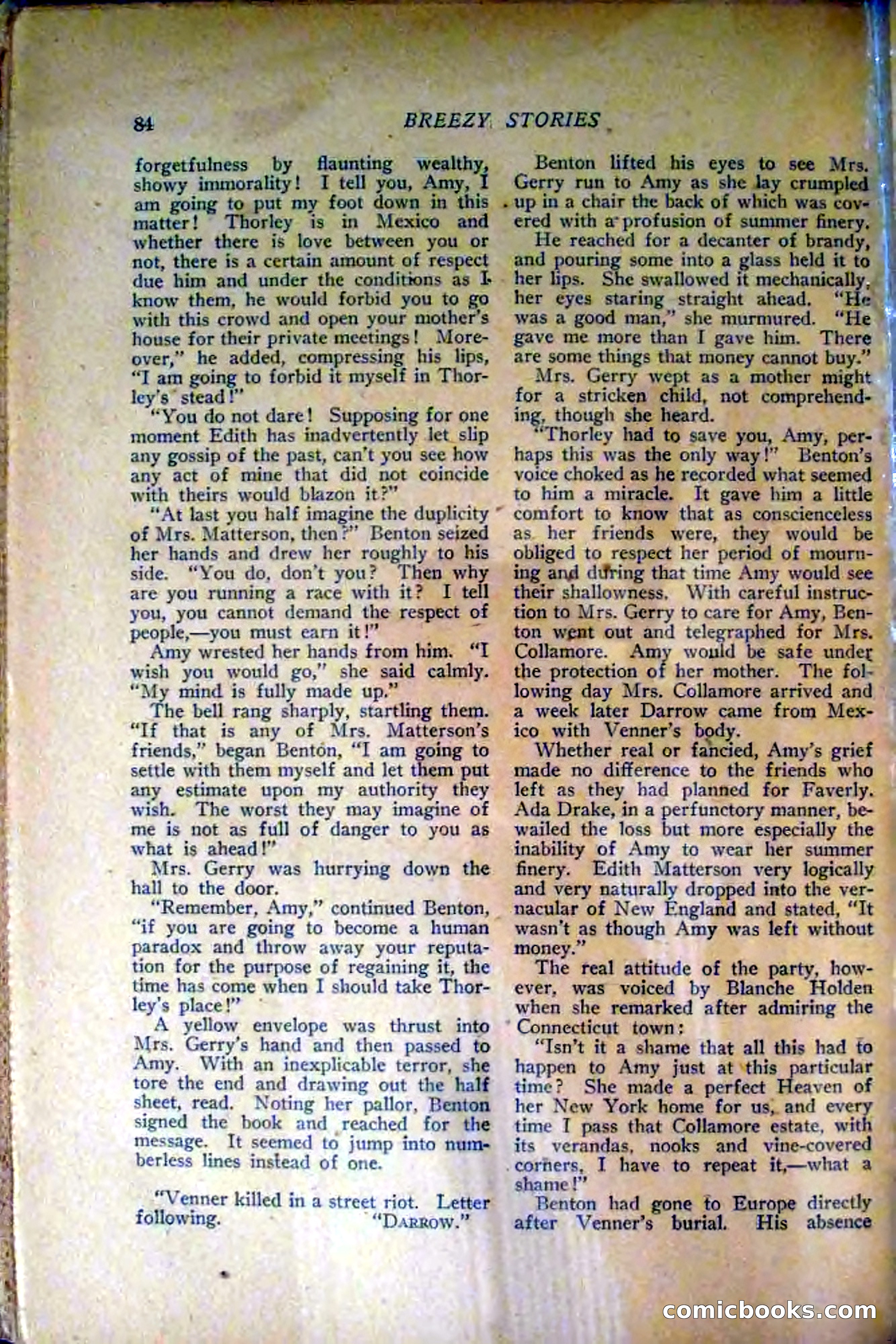 Breezy Stories, March 1916 — page 86 of 132