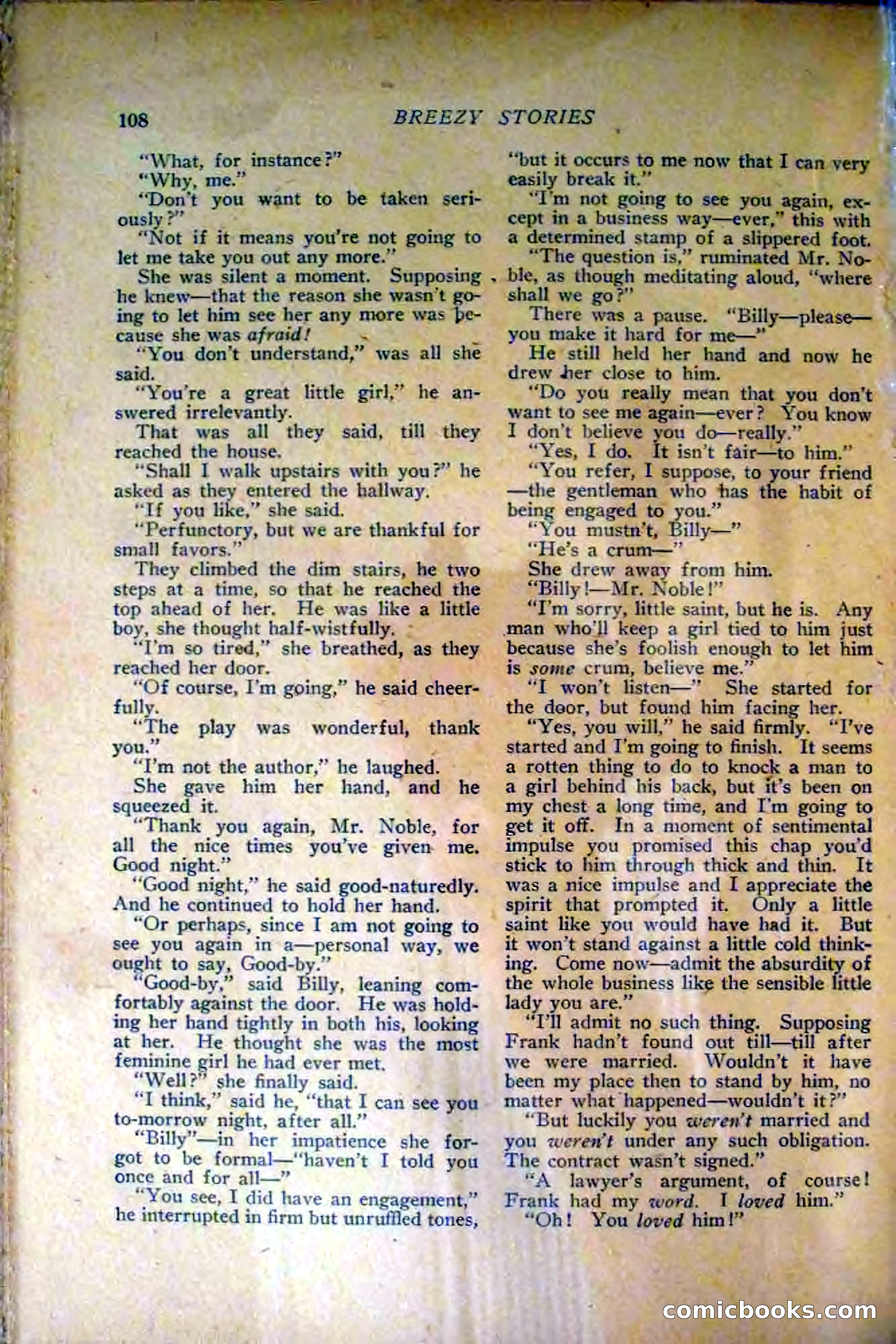 Breezy Stories, March 1916 — page 110 of 132