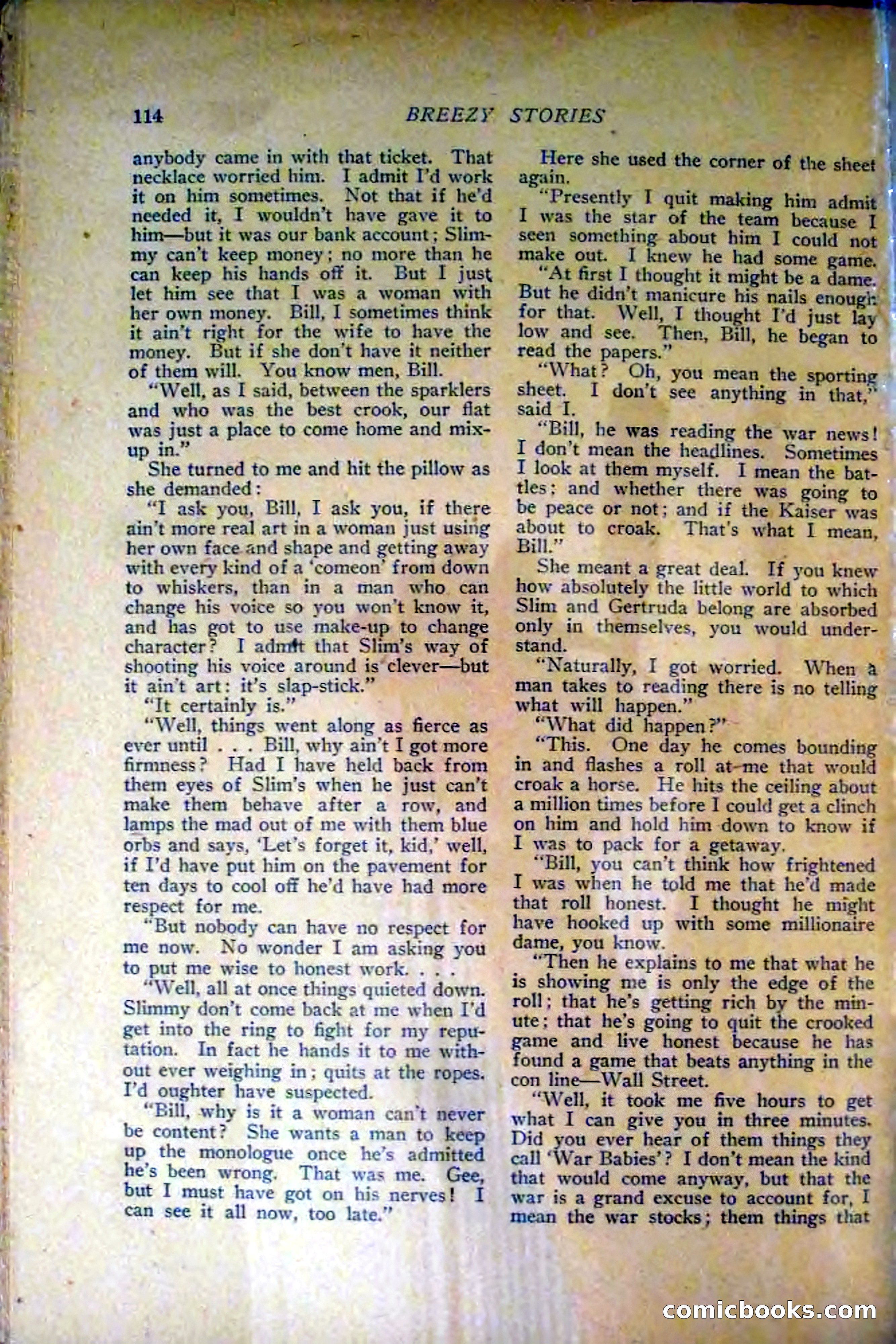 Breezy Stories, March 1916 — page 116 of 132