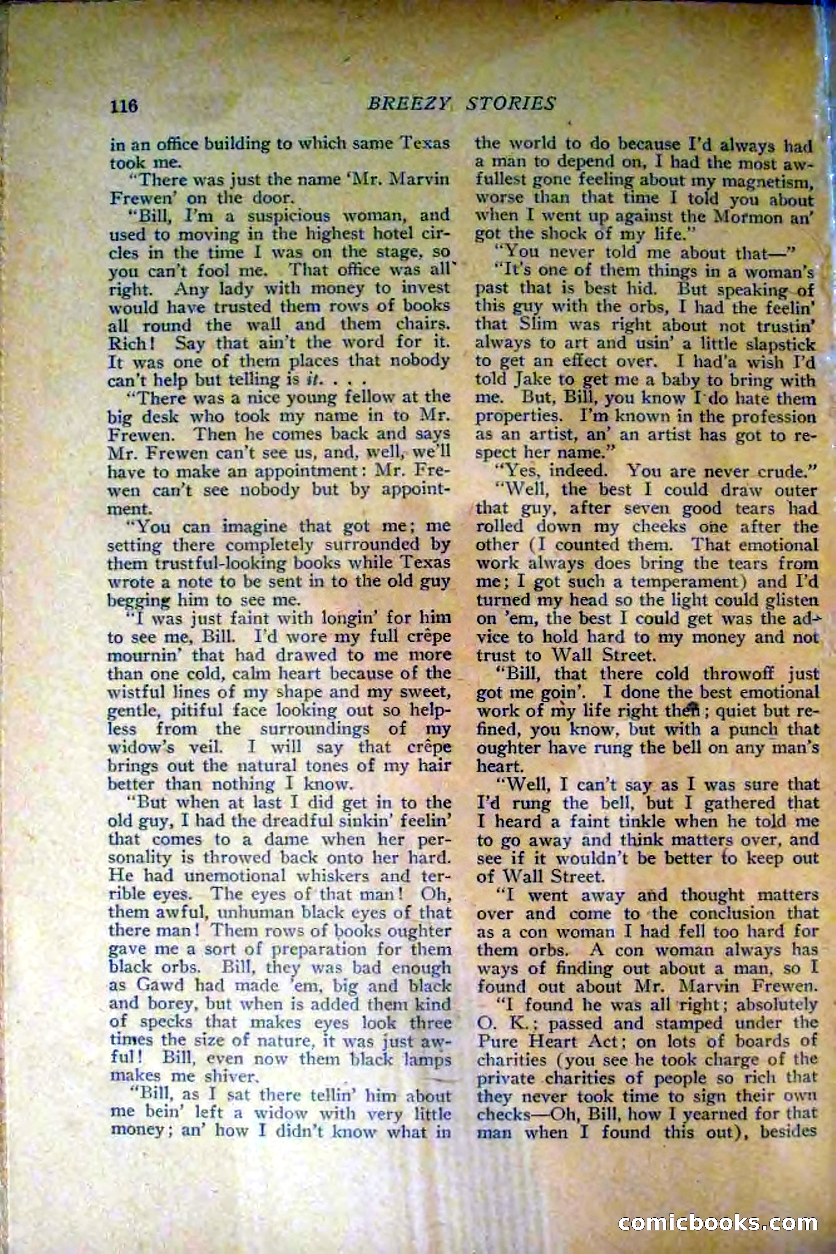 Breezy Stories, March 1916 — page 118 of 132