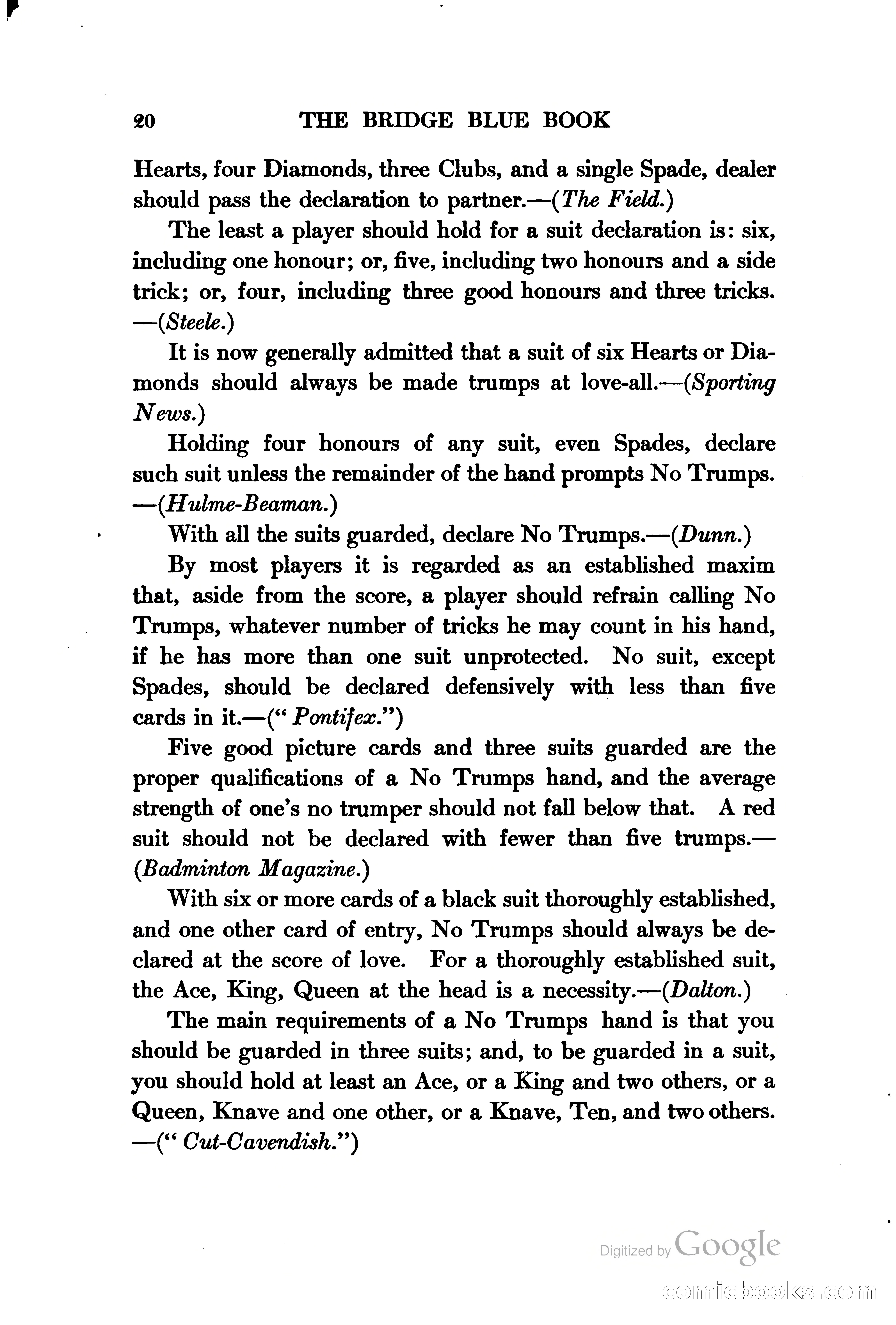 The Bridge Blue Book — page 35 of 172
