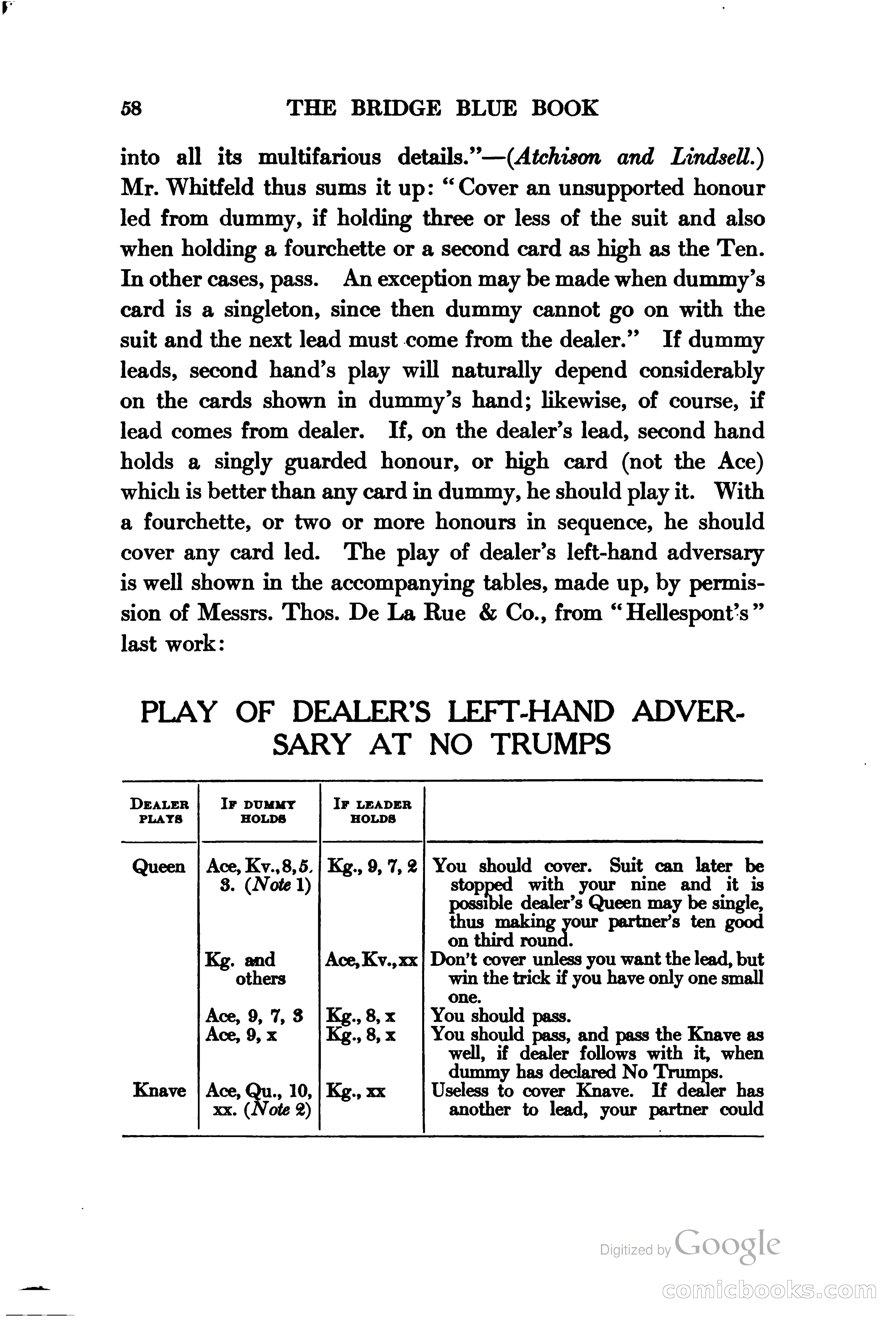 The Bridge Blue Book — page 73 of 172
