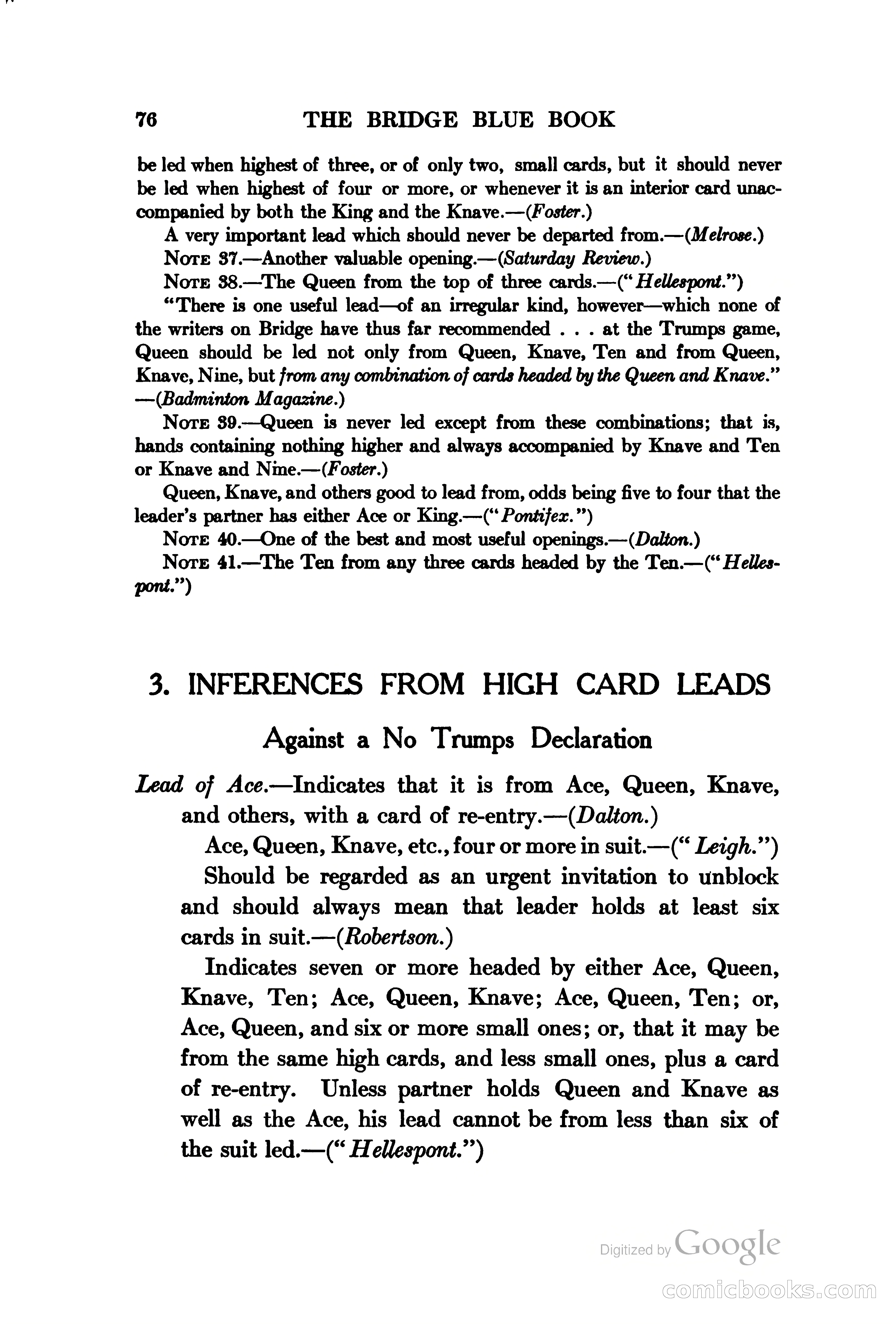 The Bridge Blue Book — page 91 of 172
