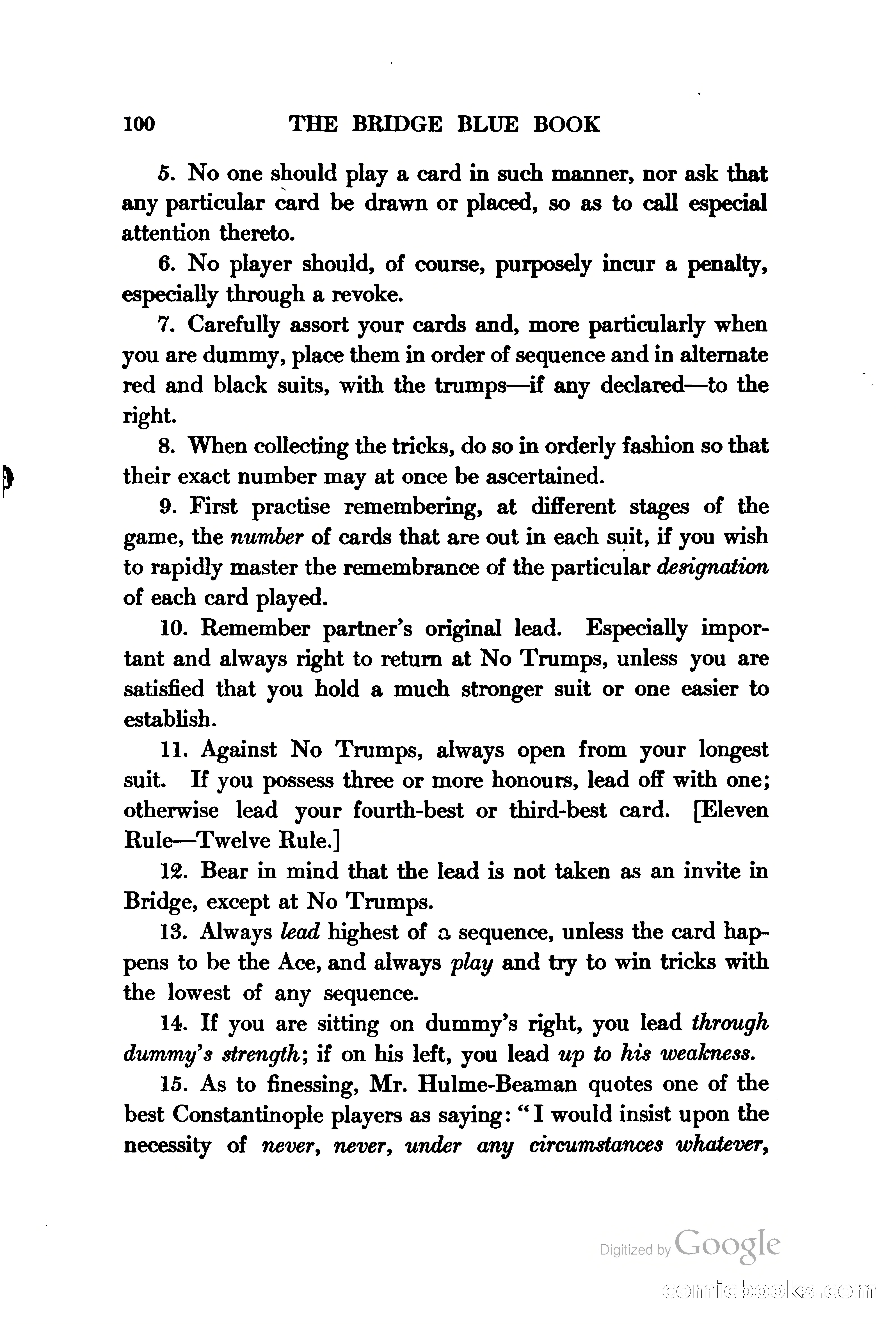 The Bridge Blue Book — page 115 of 172