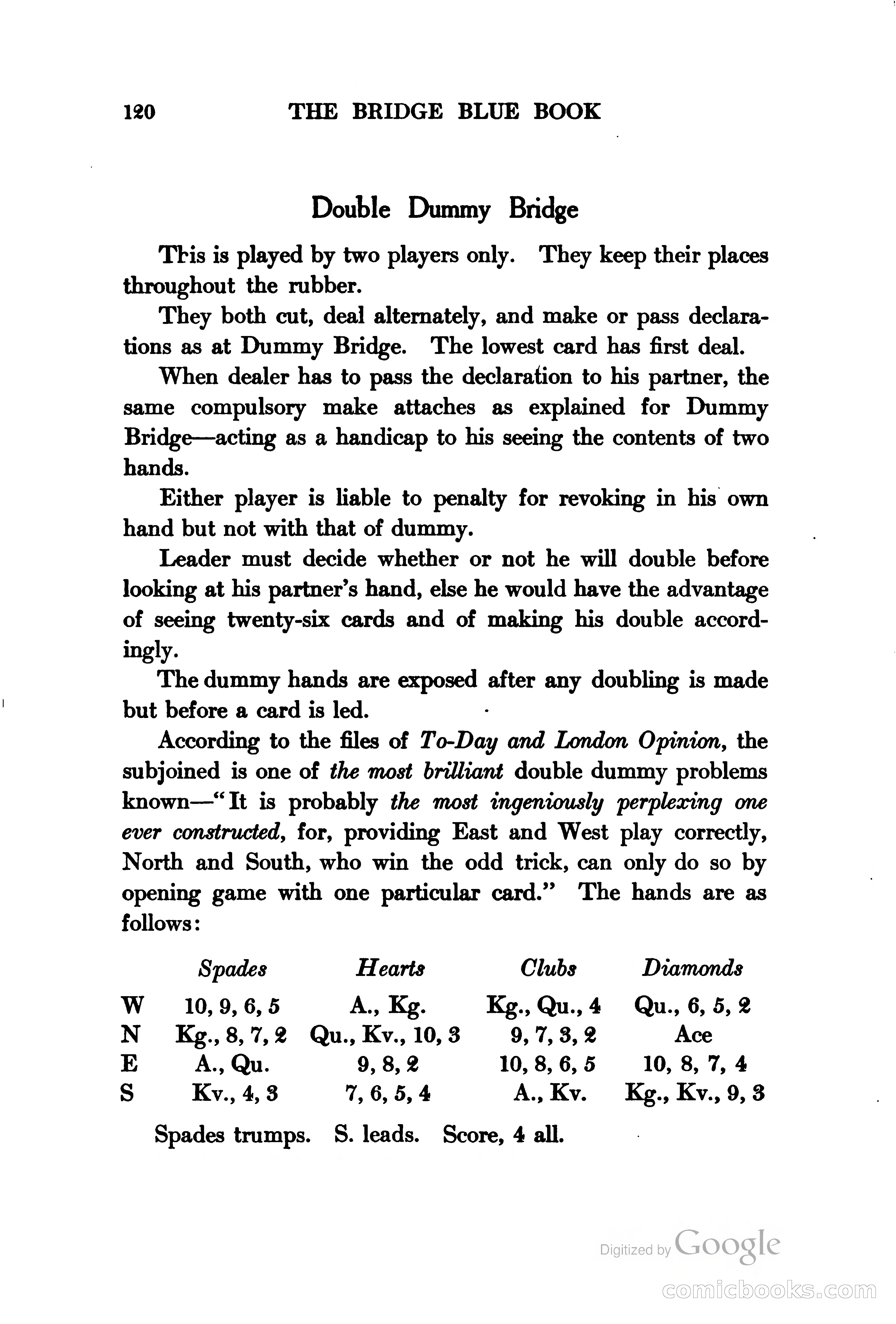 The Bridge Blue Book — page 135 of 172