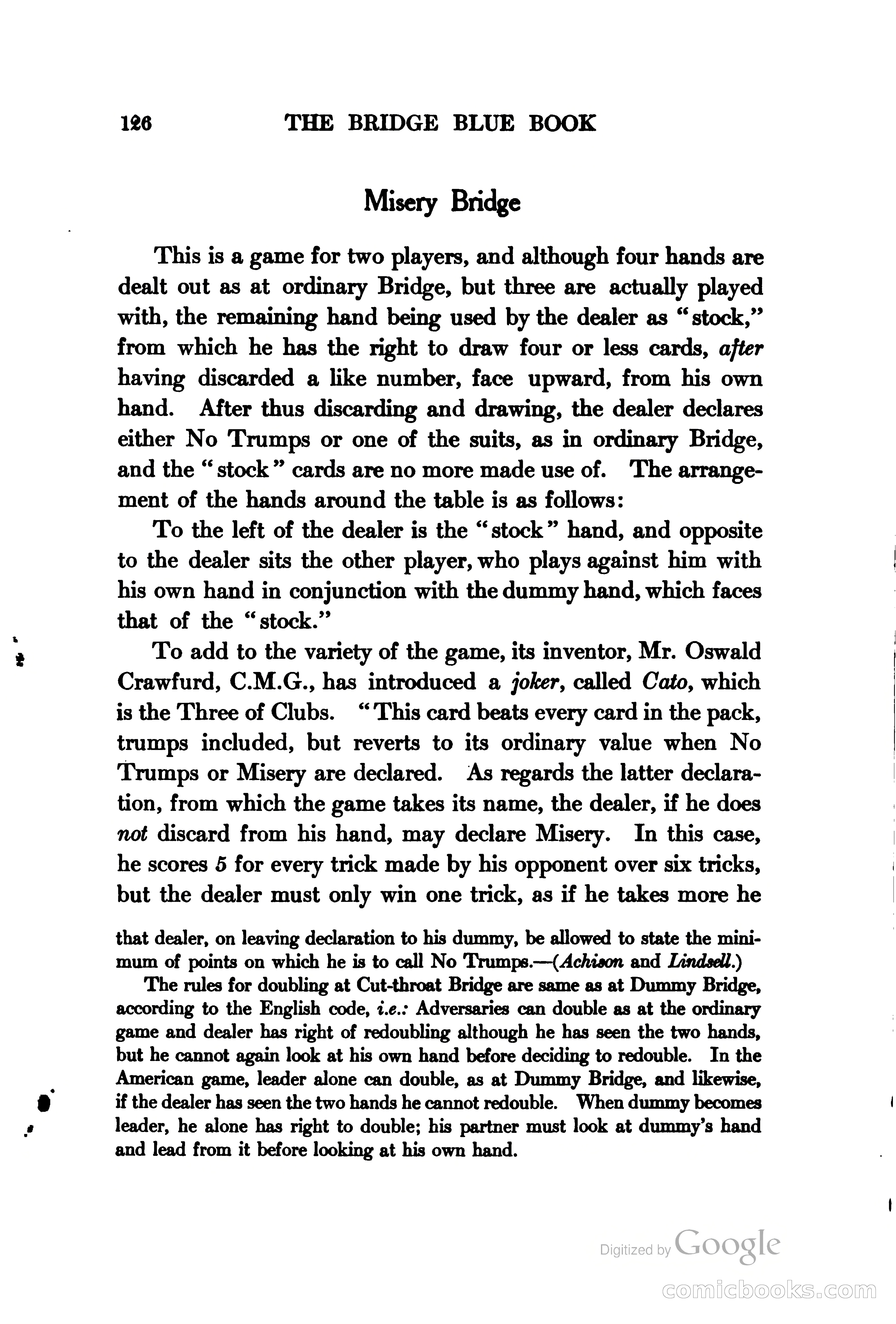 The Bridge Blue Book — page 141 of 172