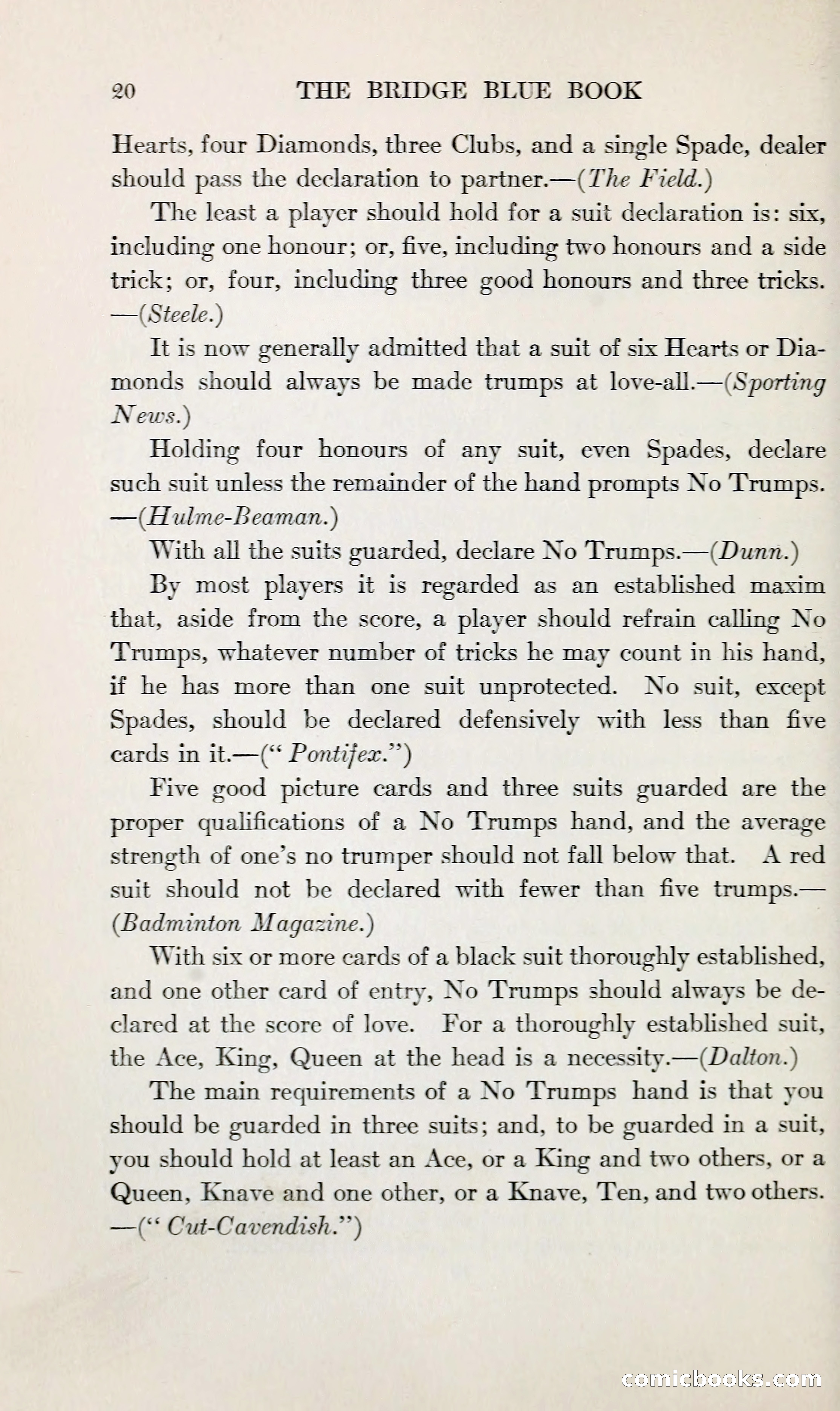 The Bridge Blue Book — page 35 of 166